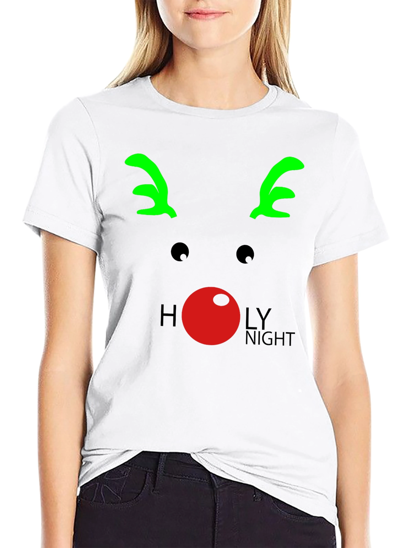 Reindeer Holy Night T-Shirt