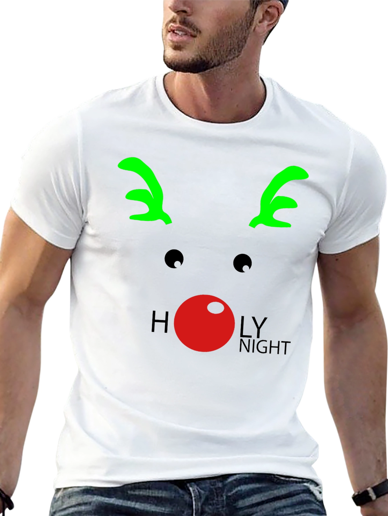 Reindeer Holy Night T-Shirt