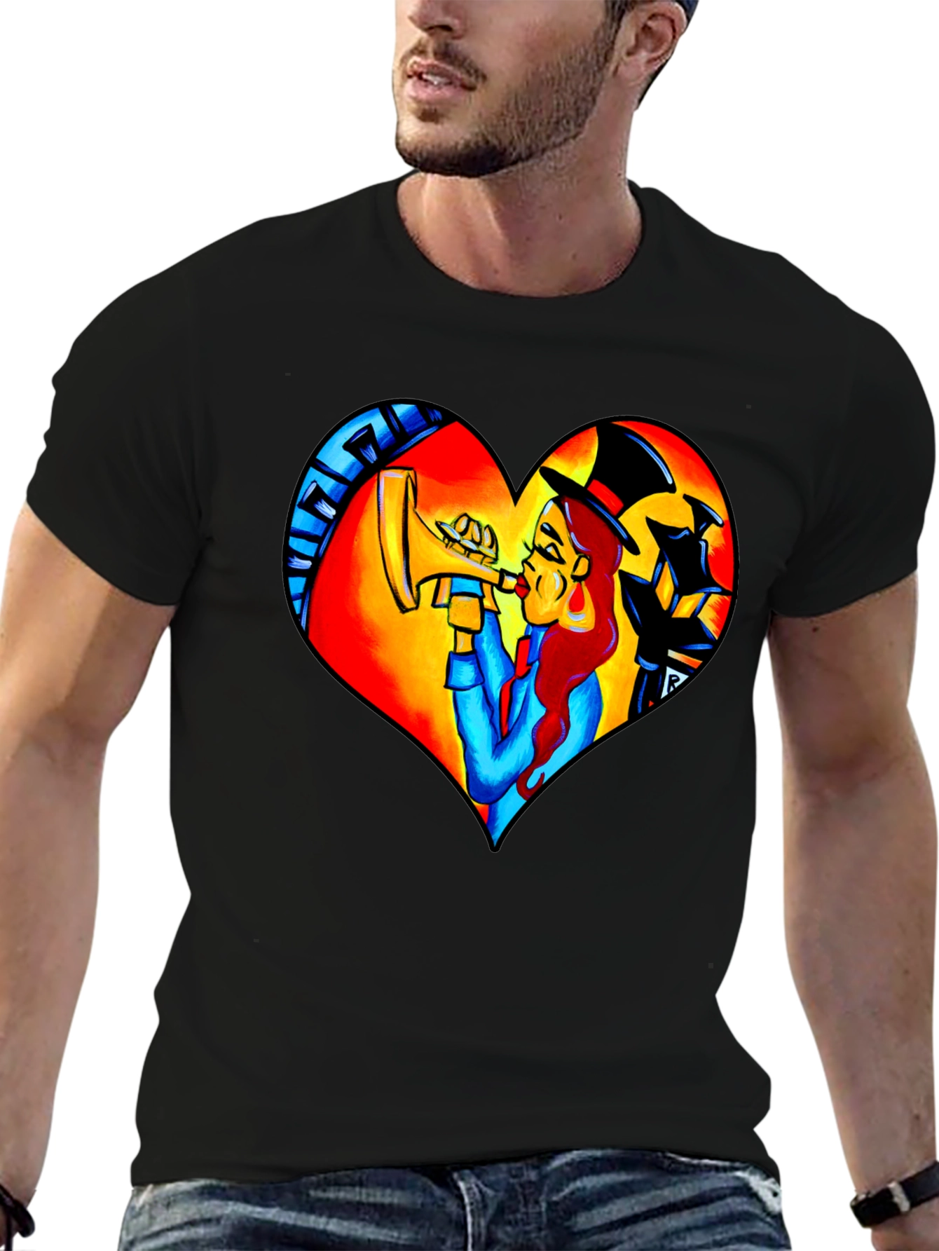 Jazz Heart T-Shirt - Musical Design