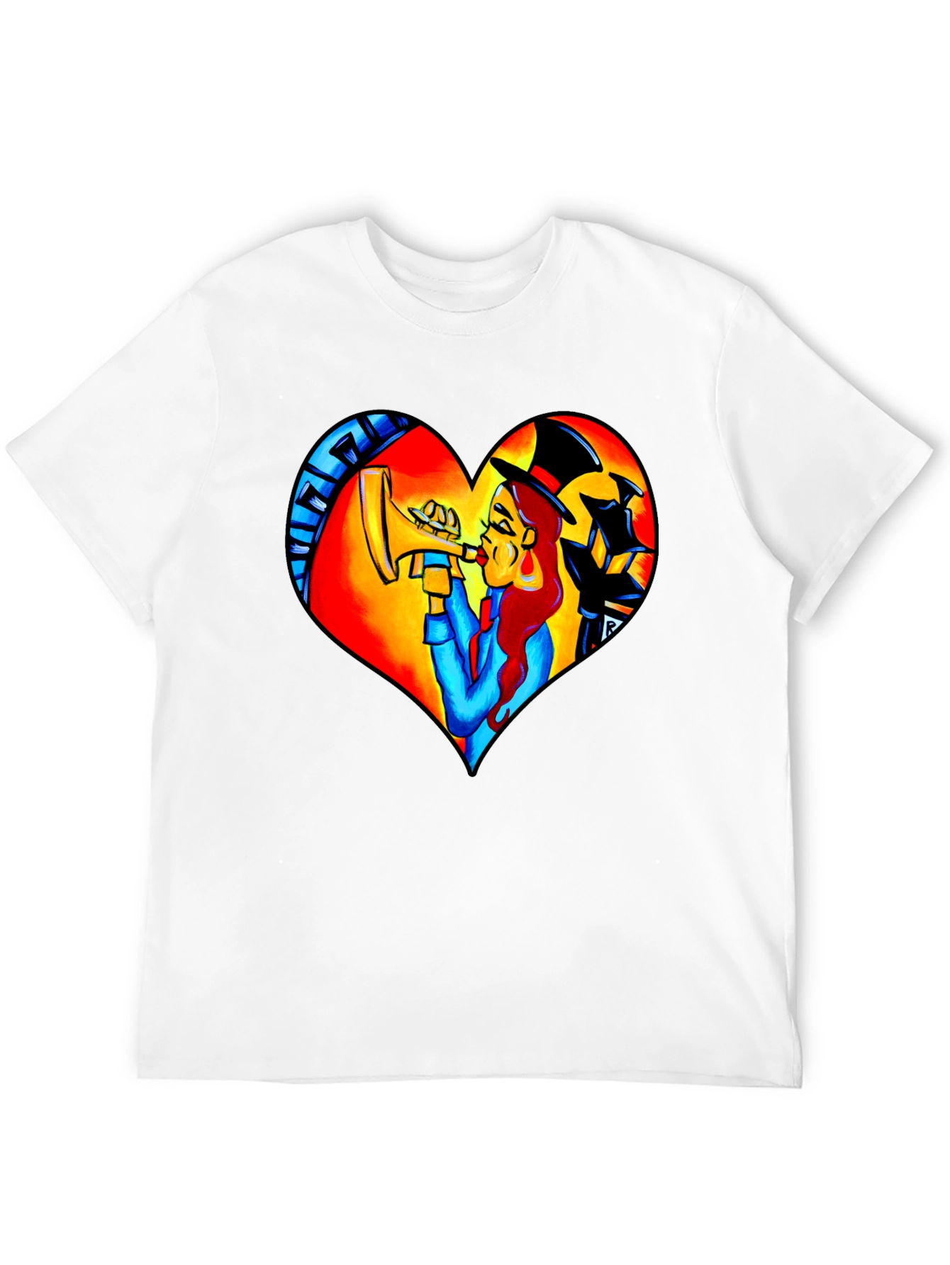Jazz Heart T-Shirt - Musical Design