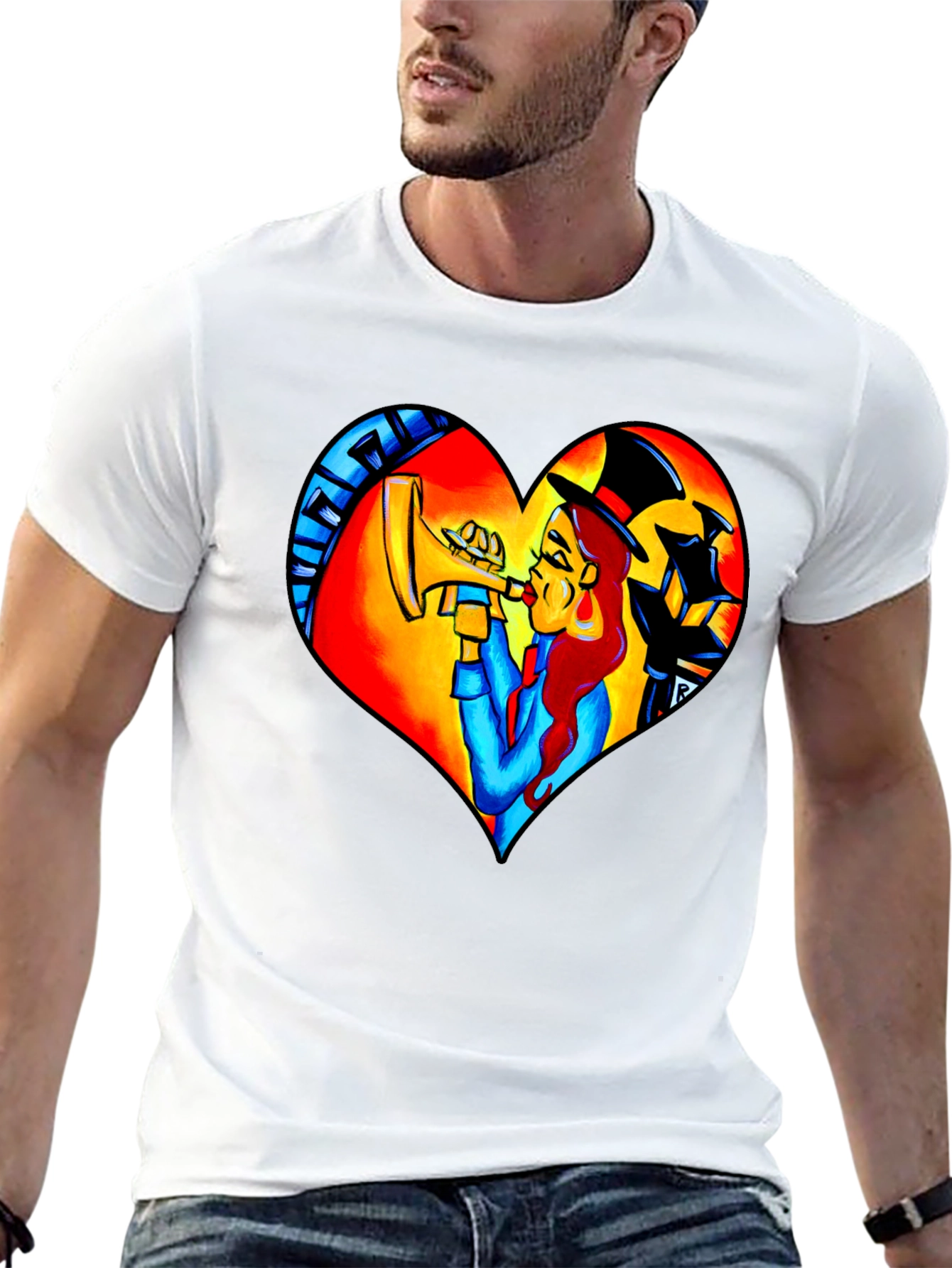 Jazz Heart T-Shirt - Musical Design