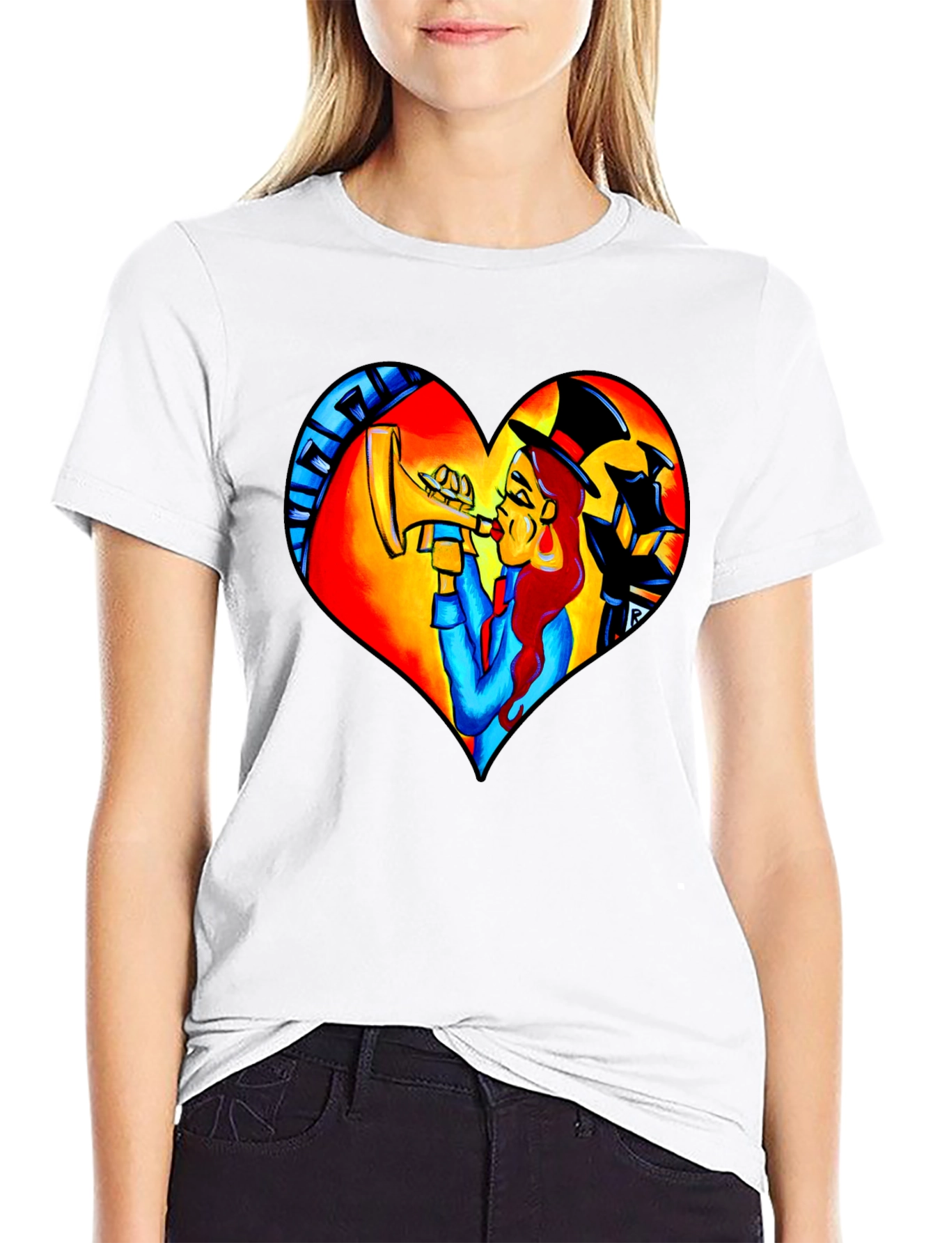 Jazz Heart T-Shirt - Musical Design