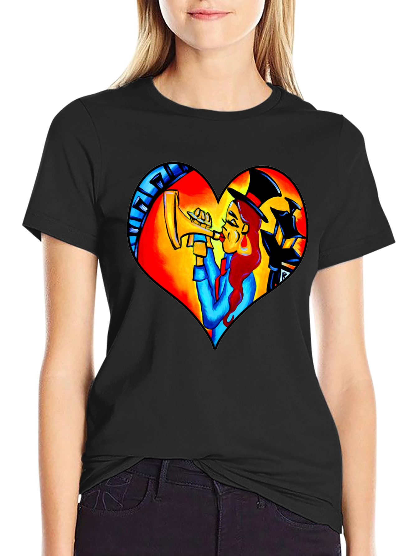 Jazz Heart T-Shirt - Musical Design