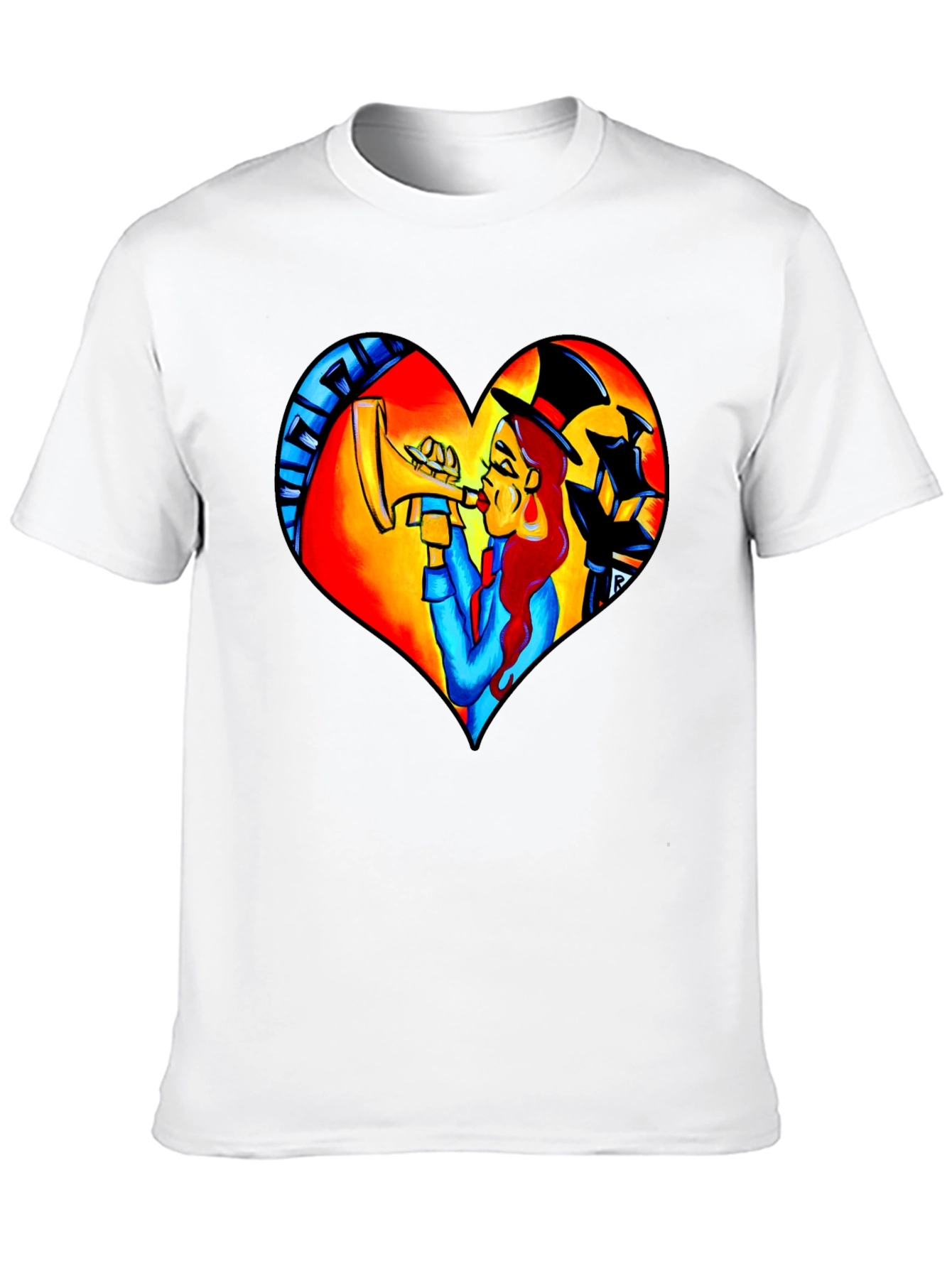 Jazz Heart T-Shirt - Musical Design