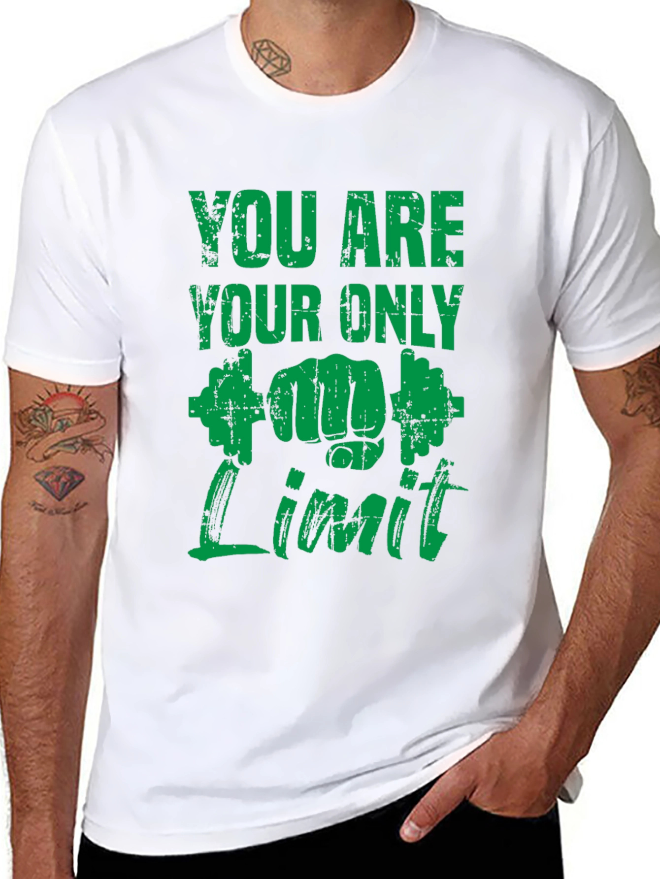 Motivational Gym T-Shirt - You Are Your Only Limit