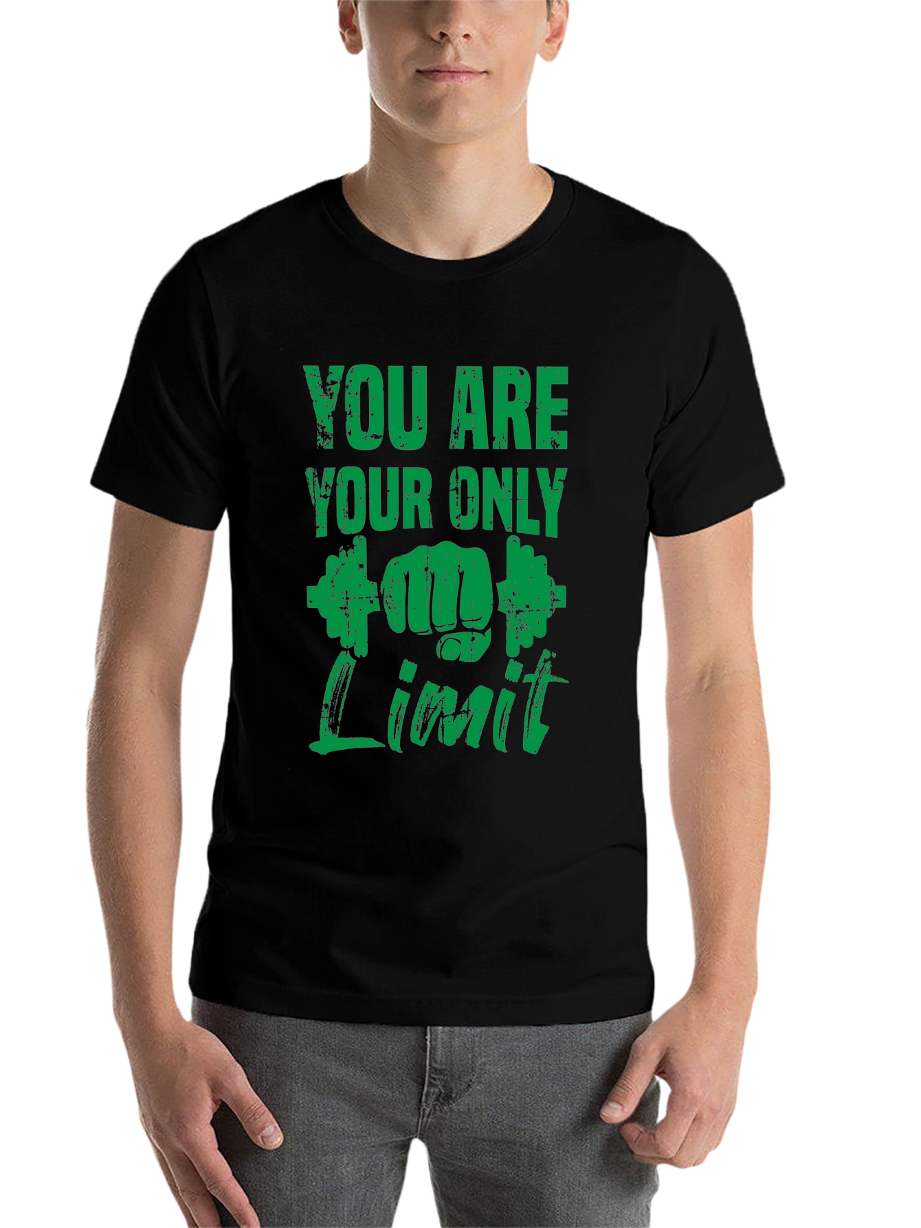 Motivational Gym T-Shirt - You Are Your Only Limit