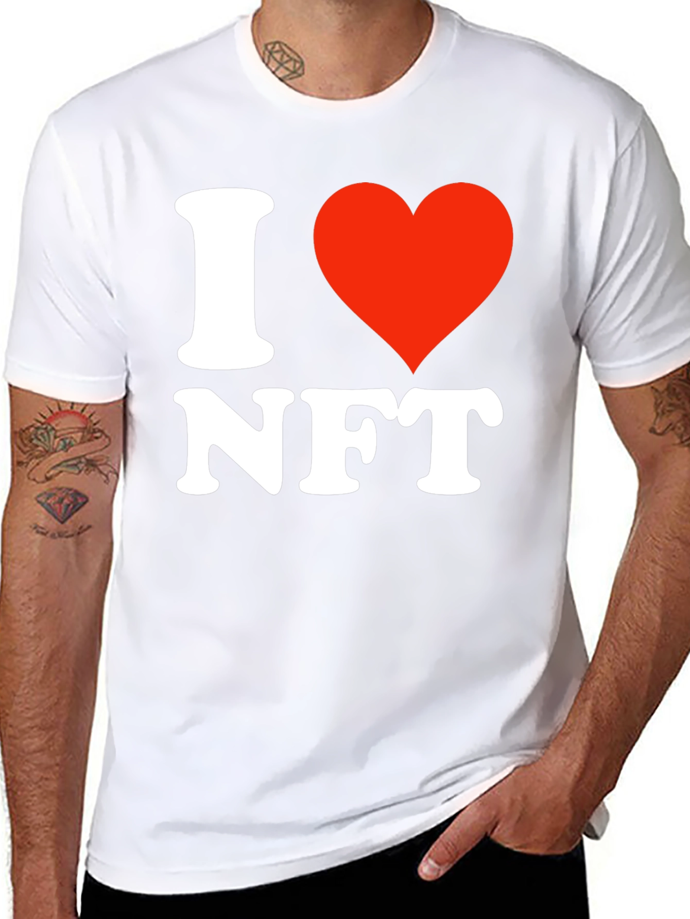 I Heart NFT Black T-Shirt