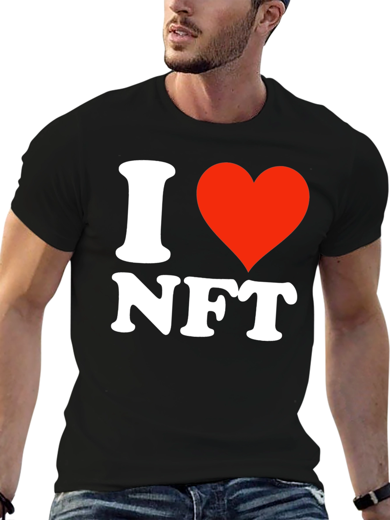I Heart NFT Black T-Shirt