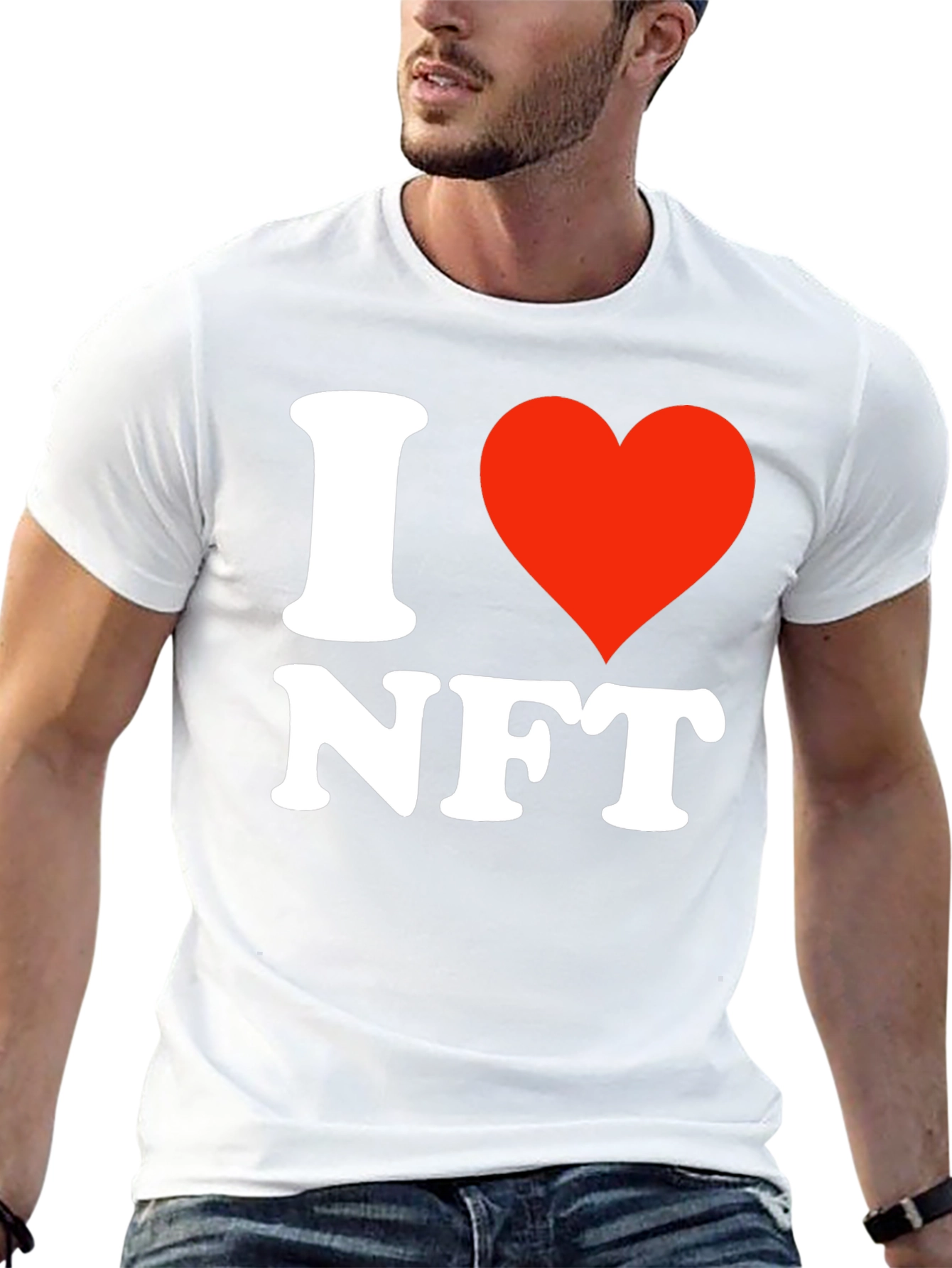 I Heart NFT Black T-Shirt