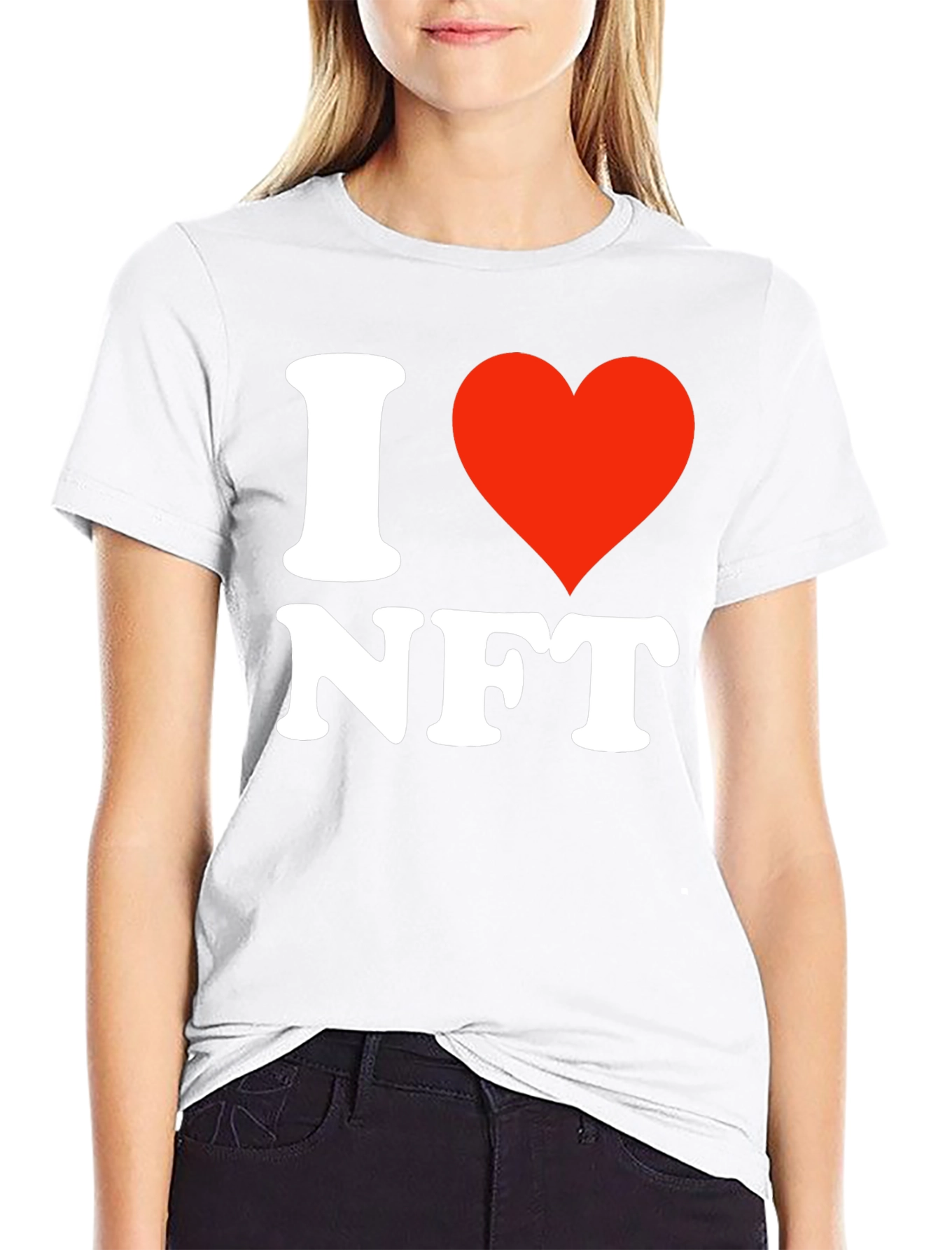 I Heart NFT Black T-Shirt