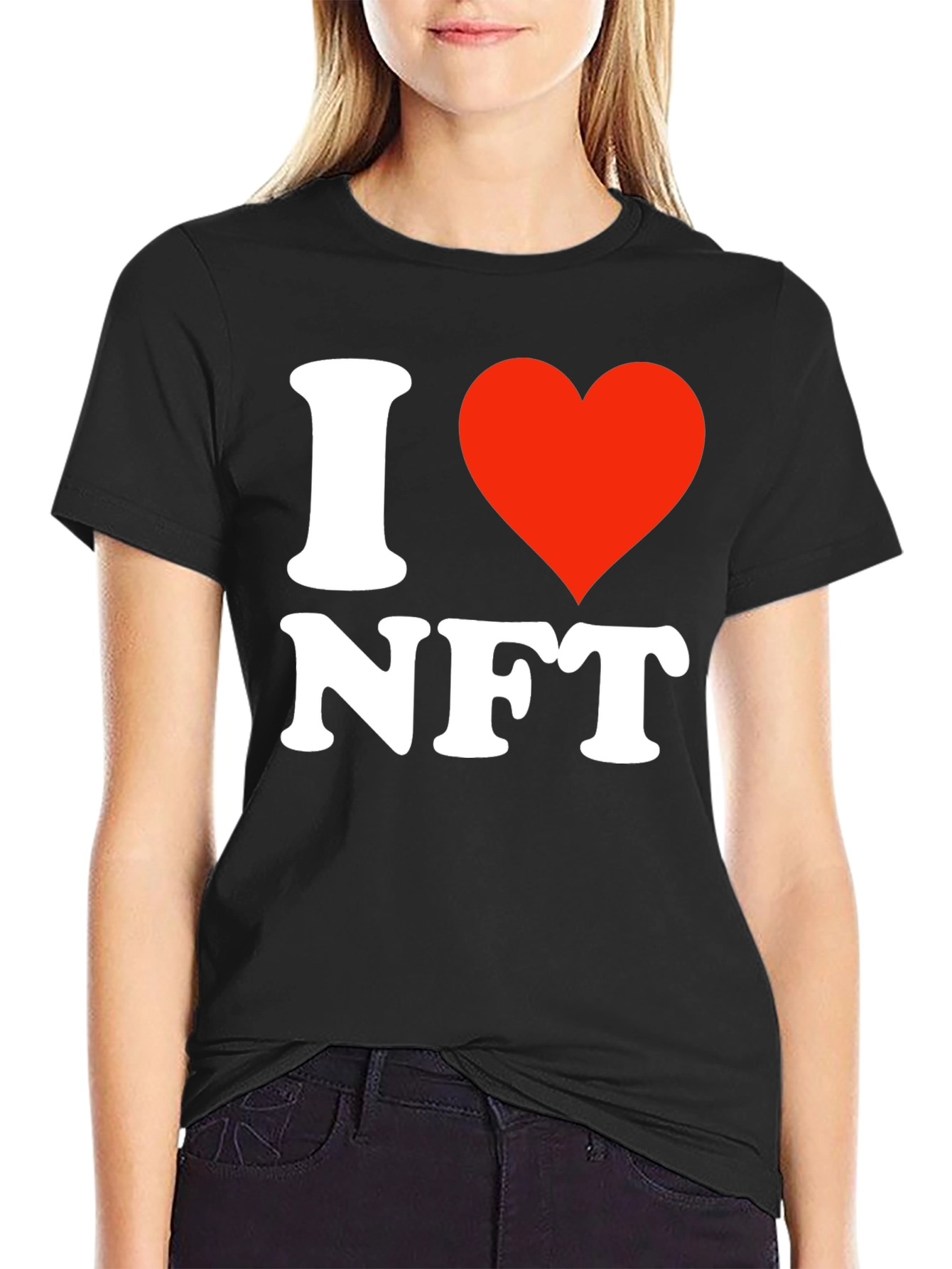 I Heart NFT Black T-Shirt