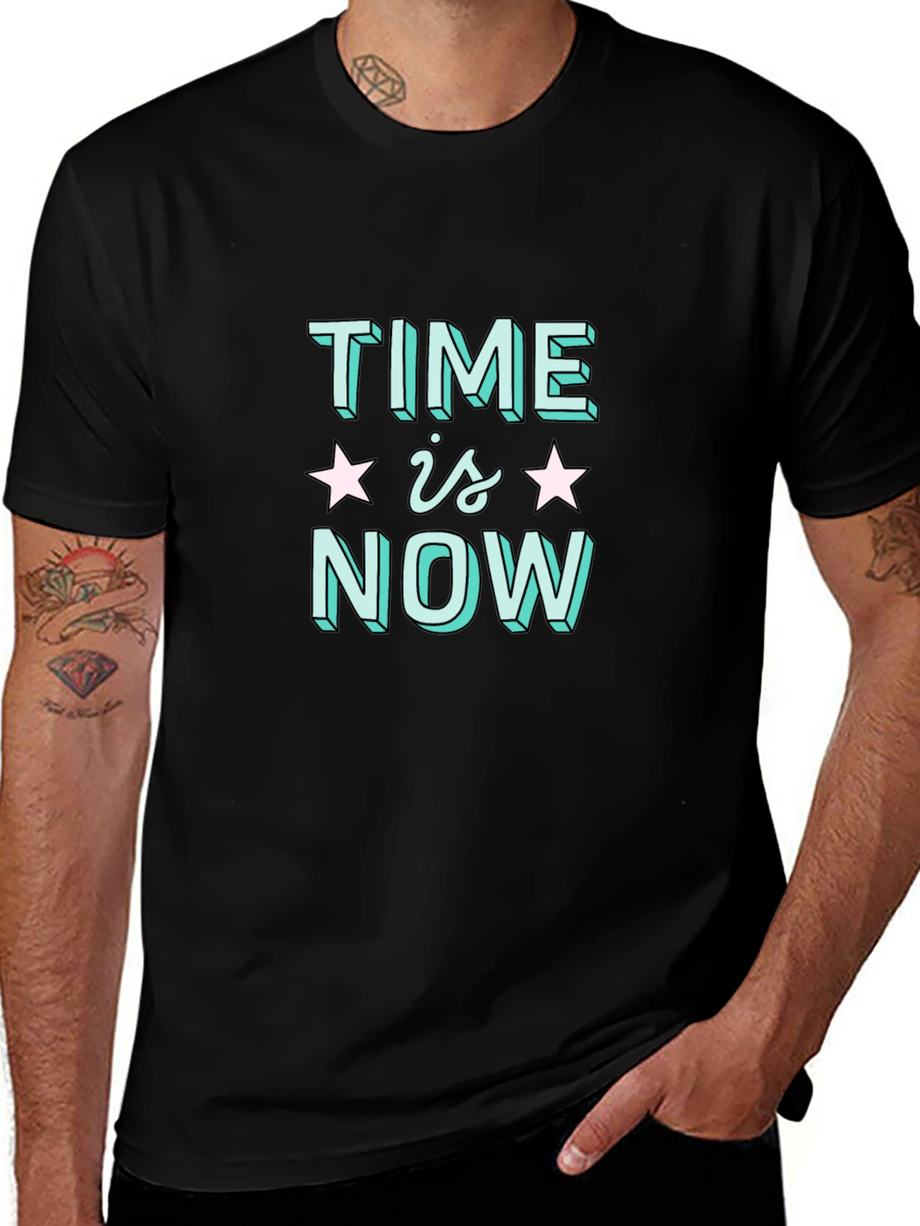 Time Is Now Graphic T-Shirt - Trendy & Cool