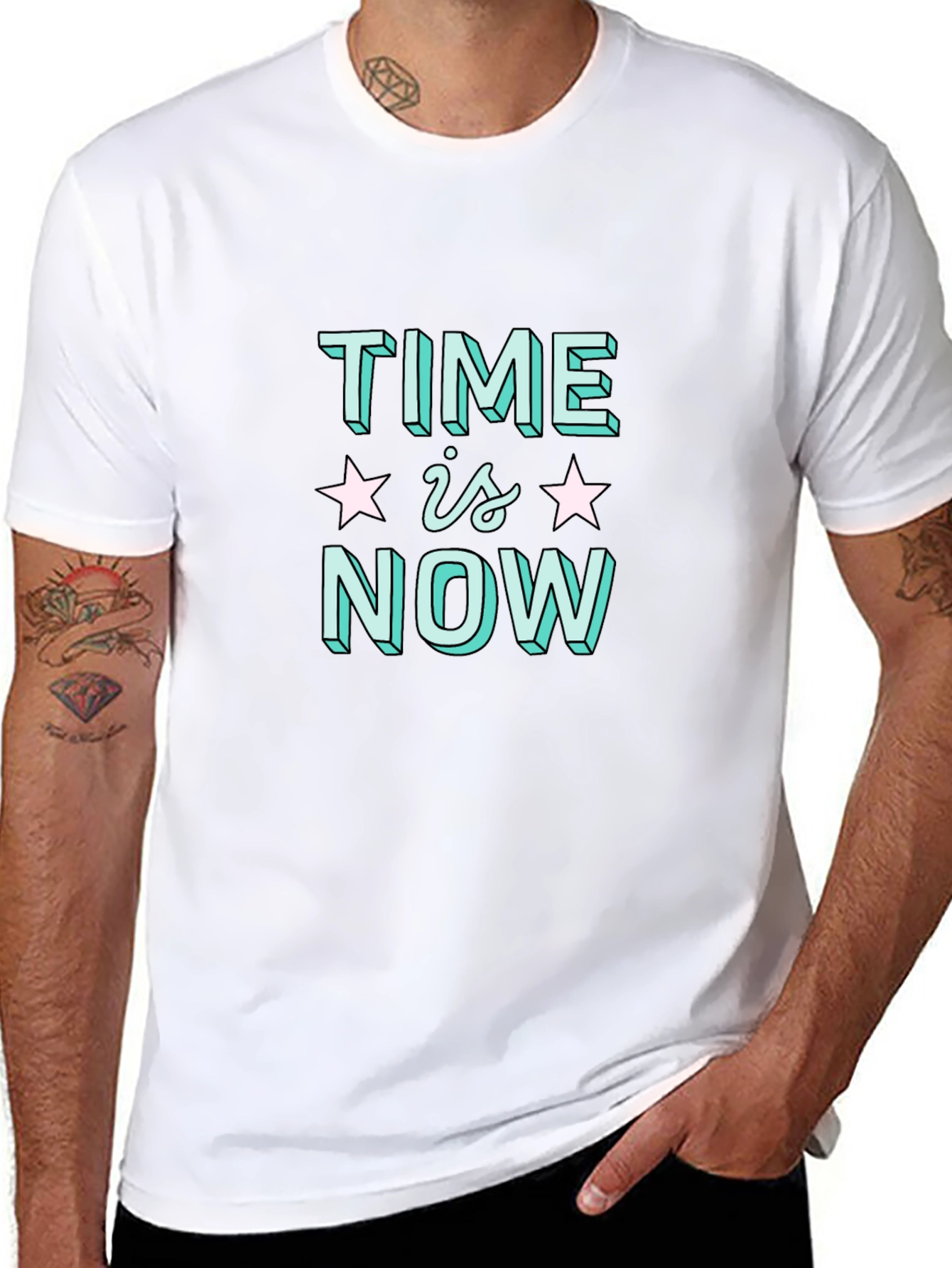 Time Is Now Graphic T-Shirt - Trendy & Cool
