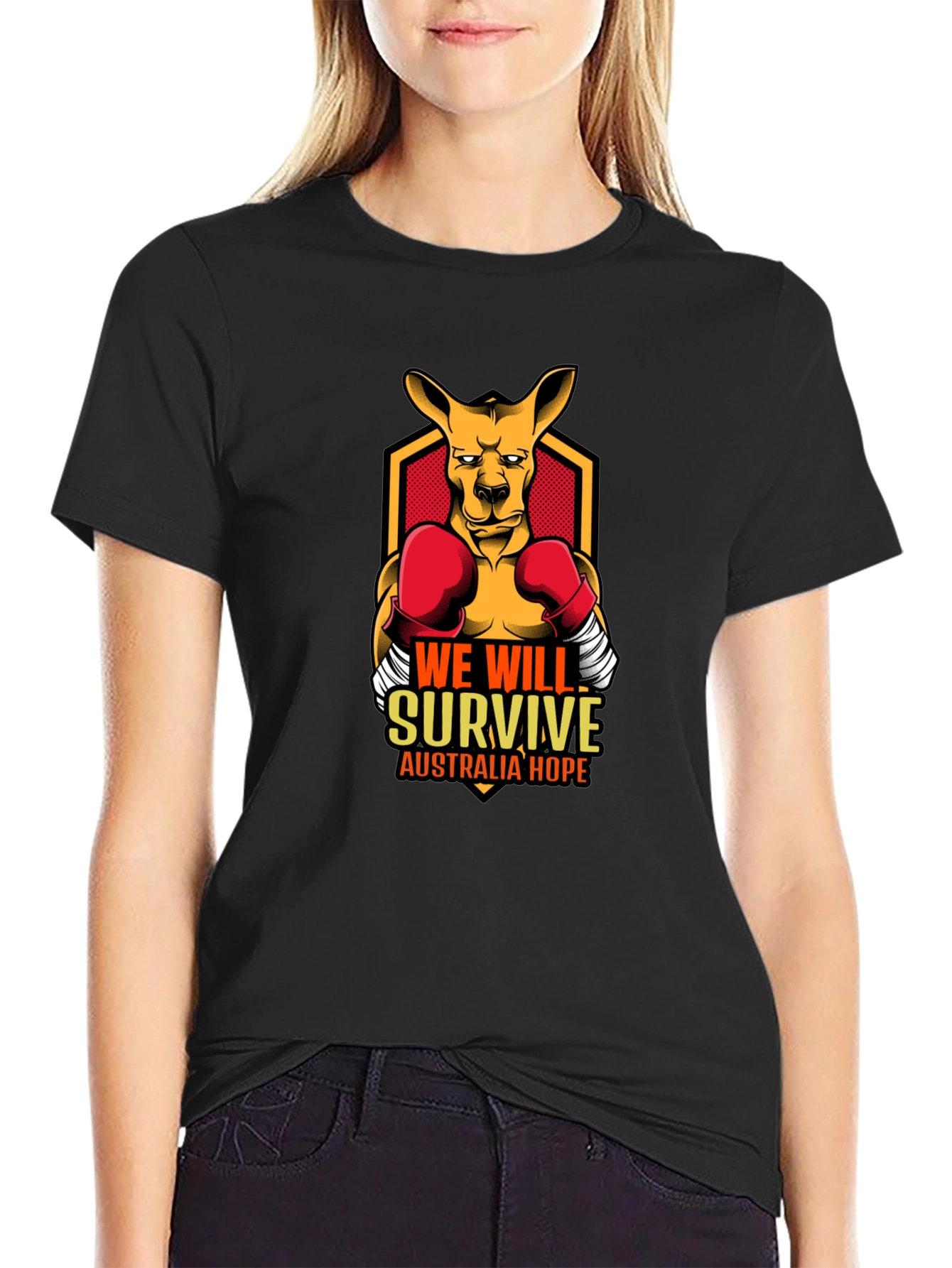 We Will Survive Kangaroo T-Shirt
