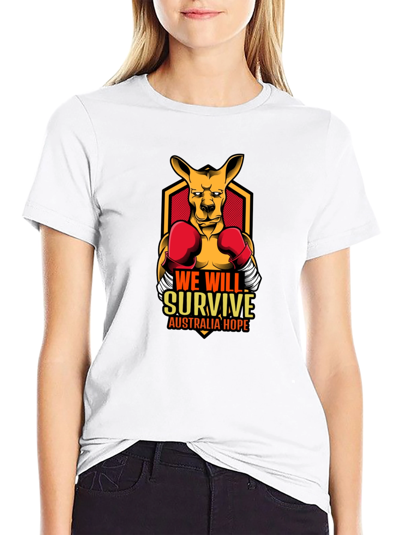 We Will Survive Kangaroo T-Shirt