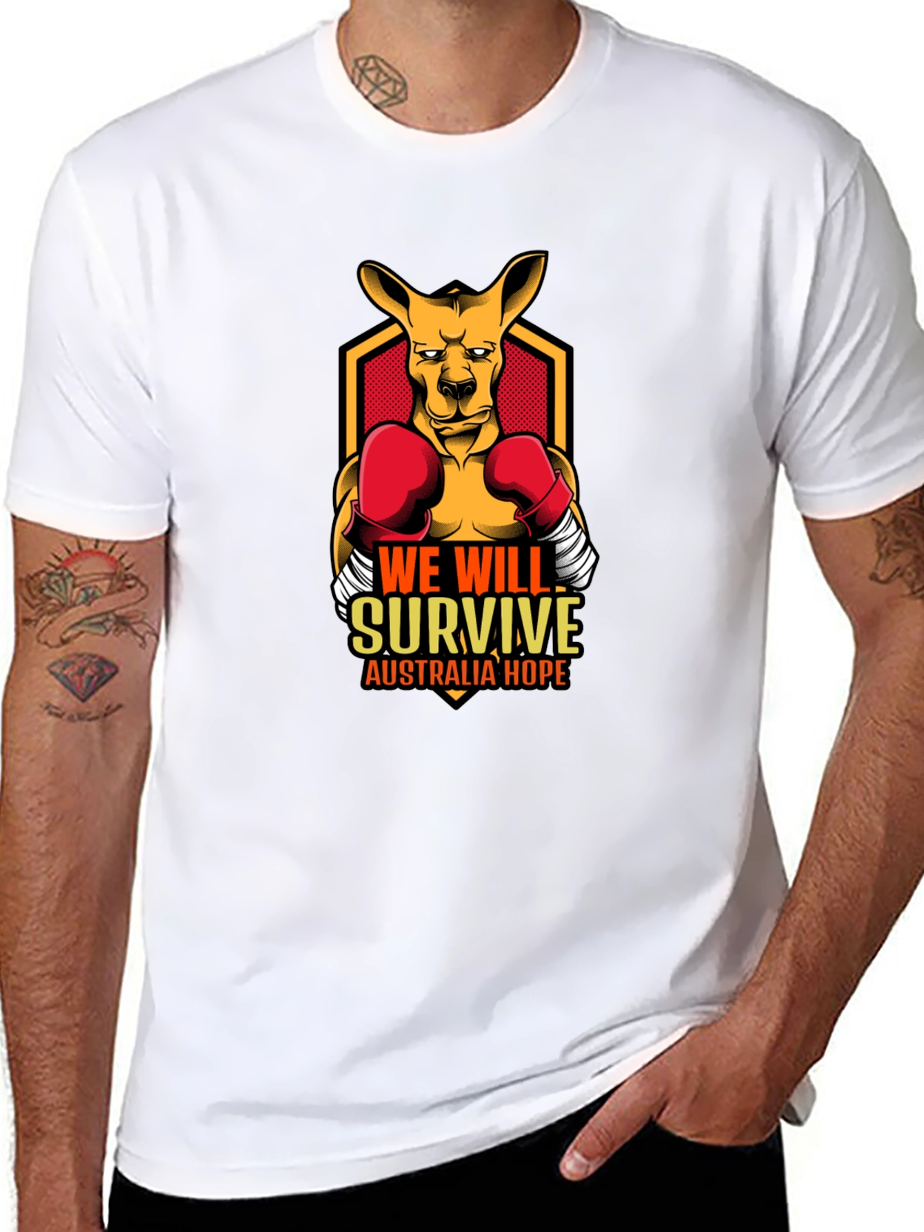 We Will Survive Kangaroo T-Shirt