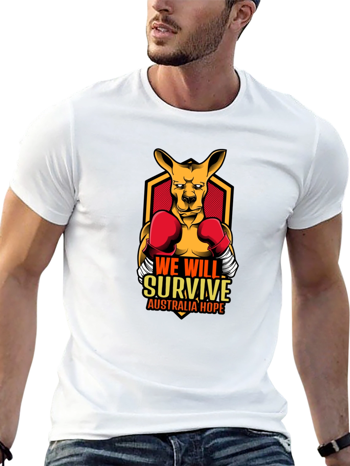 We Will Survive Kangaroo T-Shirt