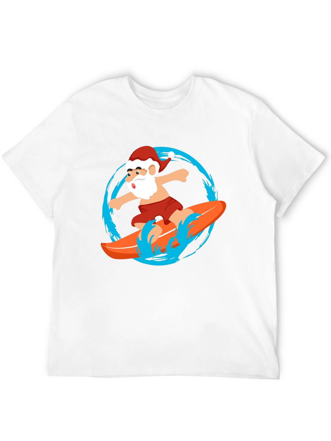 Surfing Santa Graphic Tee