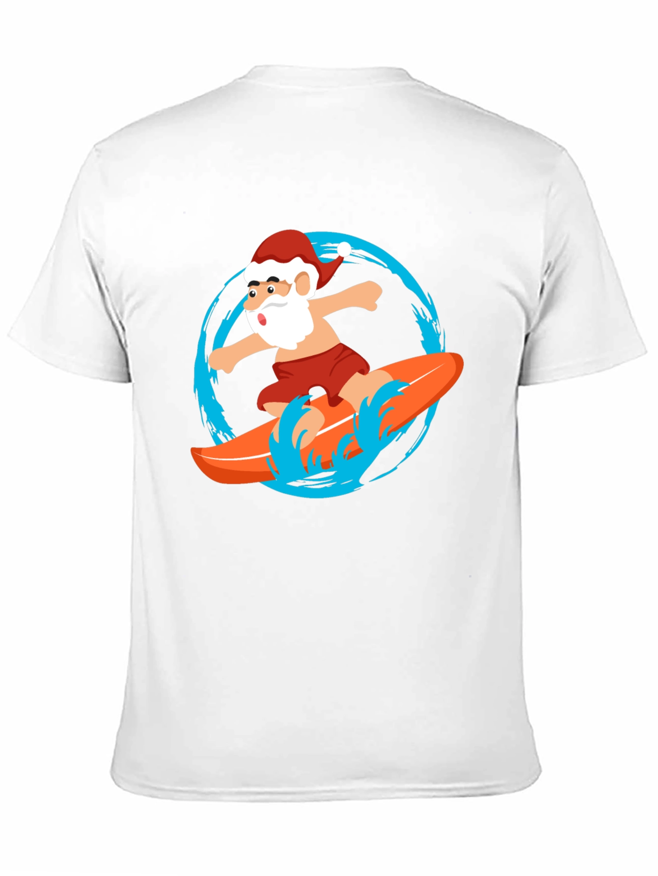 Surfing Santa Graphic Tee