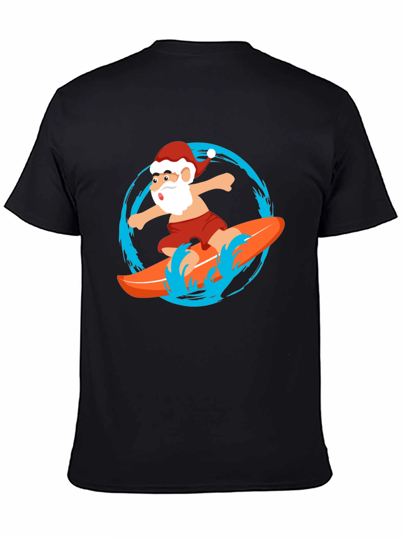 Surfing Santa Graphic Tee