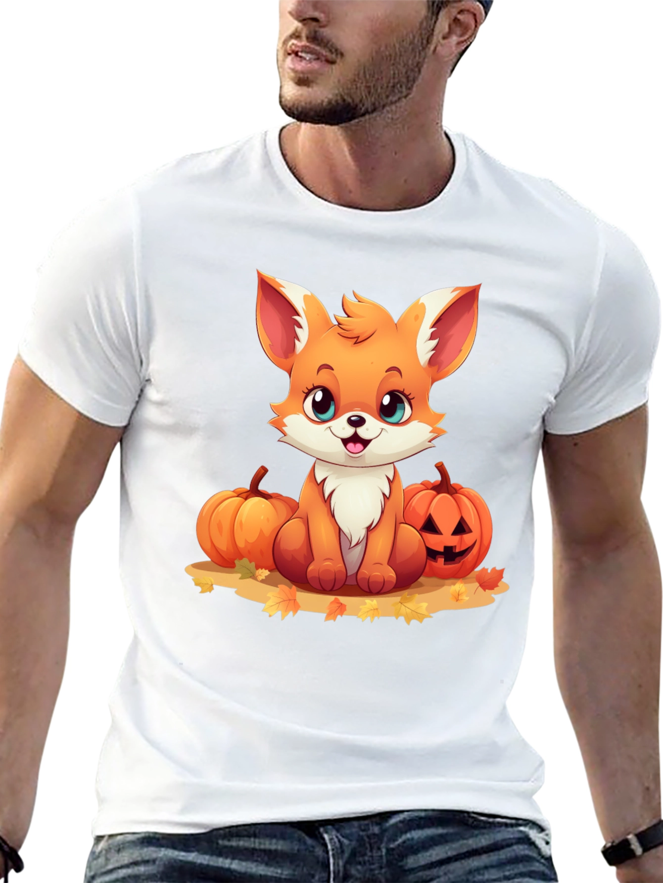 Cute Fox Halloween Graphic Tee