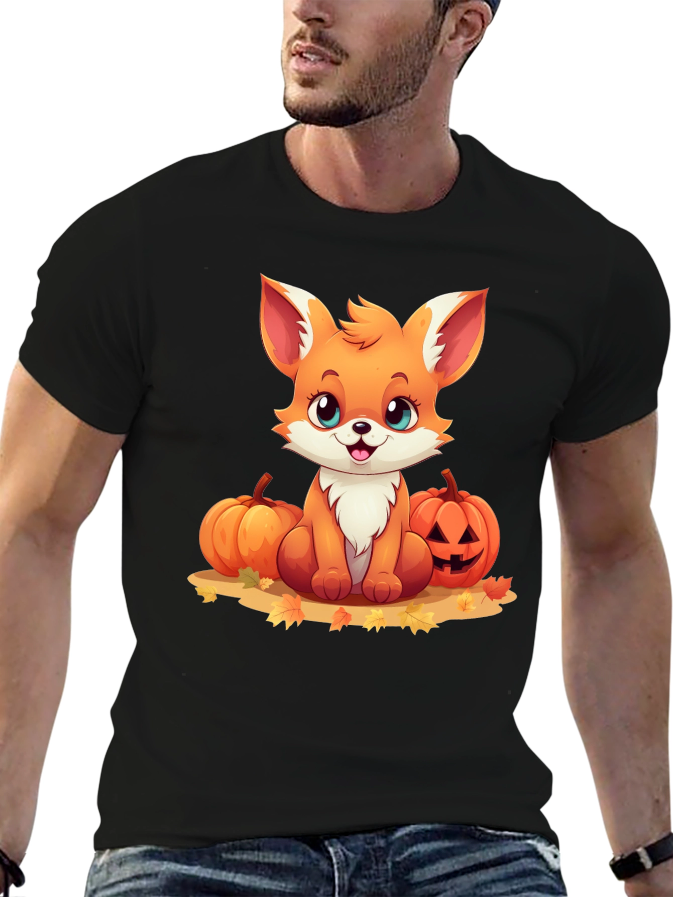 Cute Fox Halloween Graphic Tee
