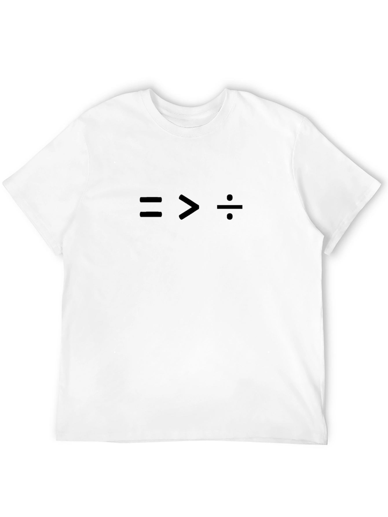 Equality Tee - Math Symbol Graphic Black T-Shirt