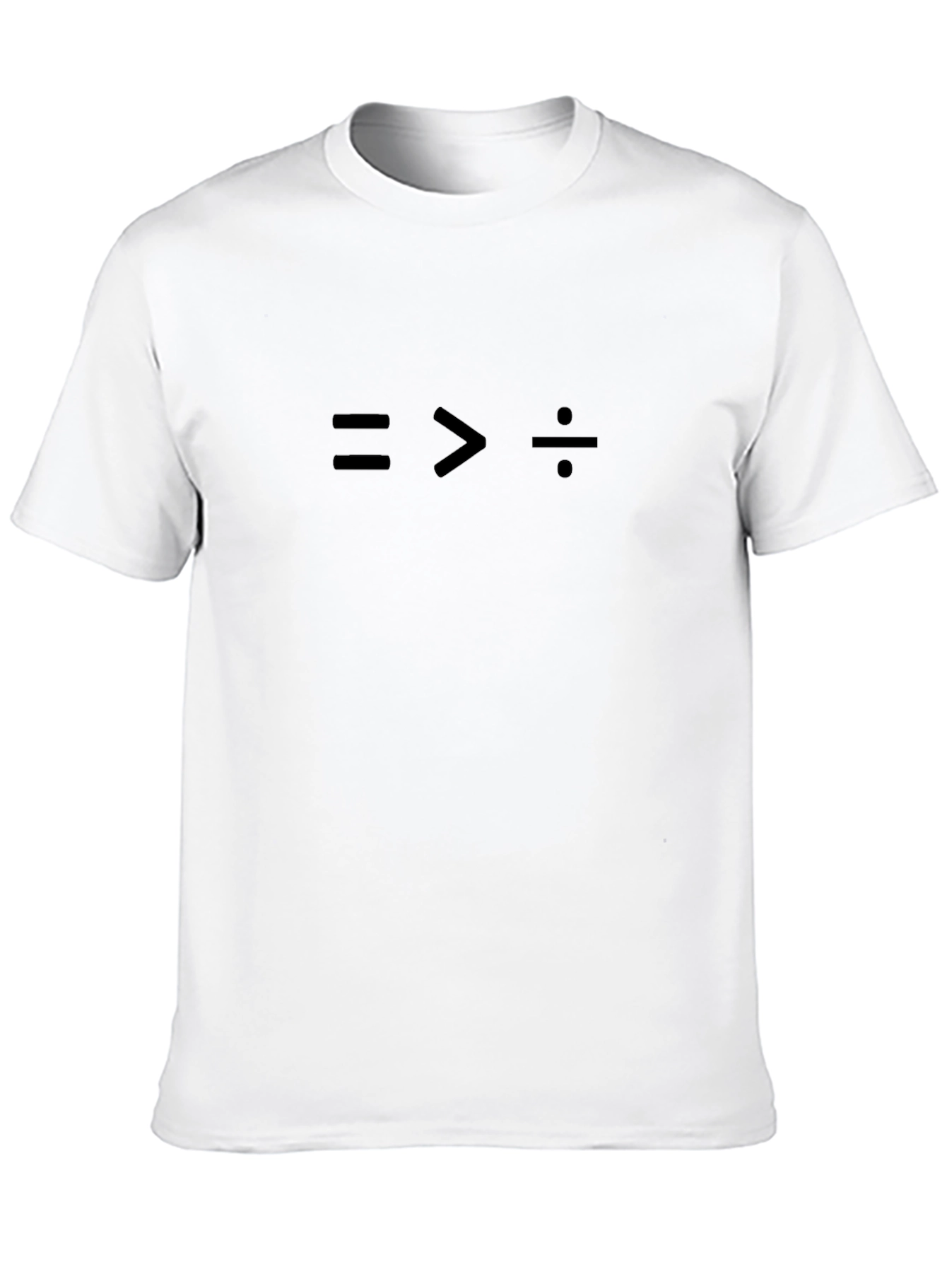 Equality Tee - Math Symbol Graphic Black T-Shirt