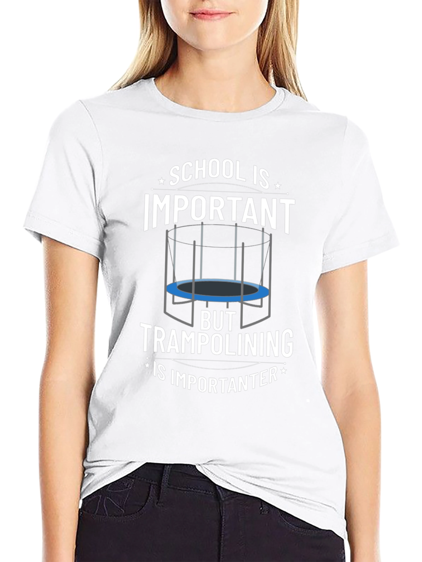 School Important? Trampolining Is Importanter T-Shirt
