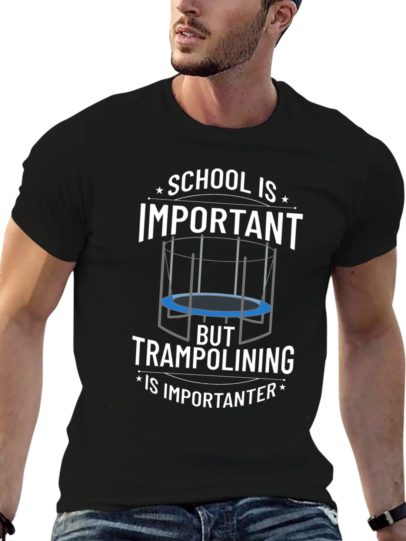 School Important? Trampolining Is Importanter T-Shirt