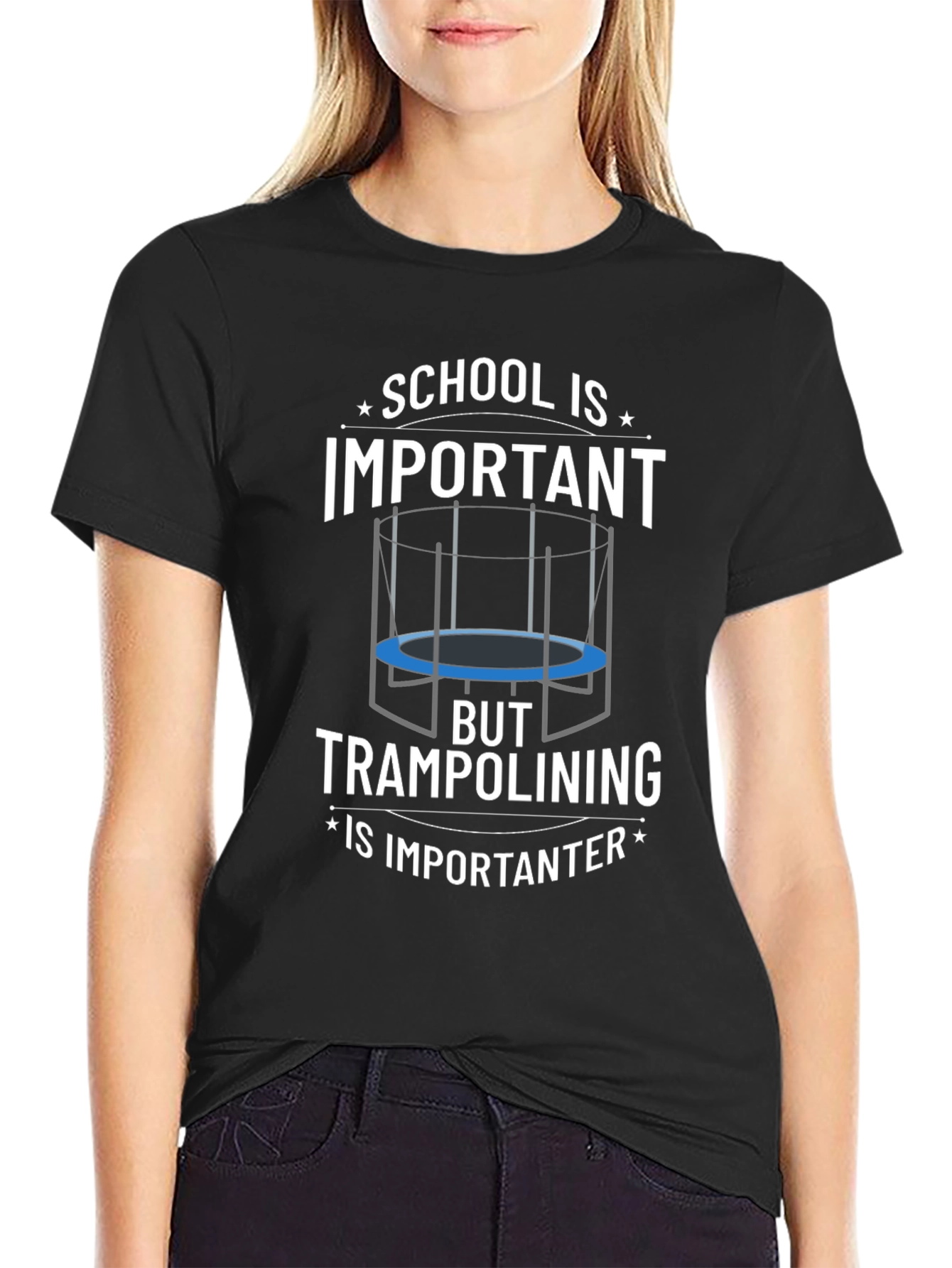 School Important? Trampolining Is Importanter T-Shirt