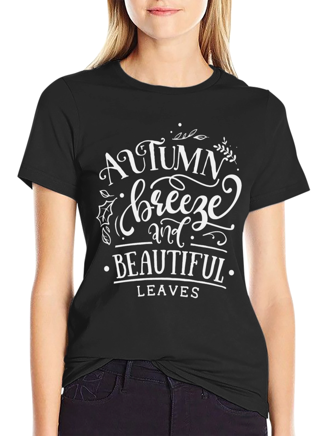 Autumn Breeze T-Shirt - Beautiful Fall Leaves Design