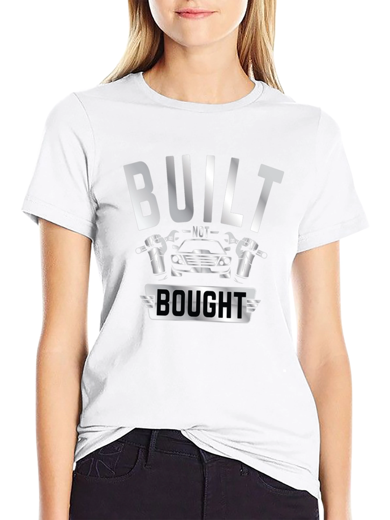 Built Not Bought Car Enthusiast Graphic Tee