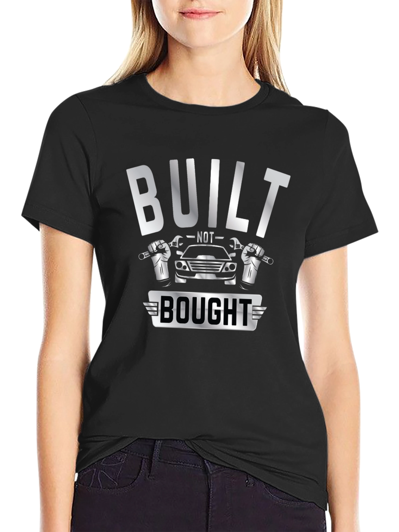 Built Not Bought Car Enthusiast Graphic Tee