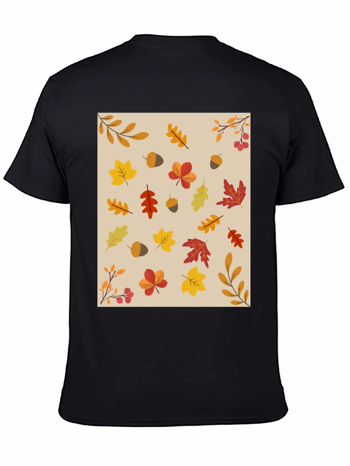Fall Leaves Pattern T-Shirt