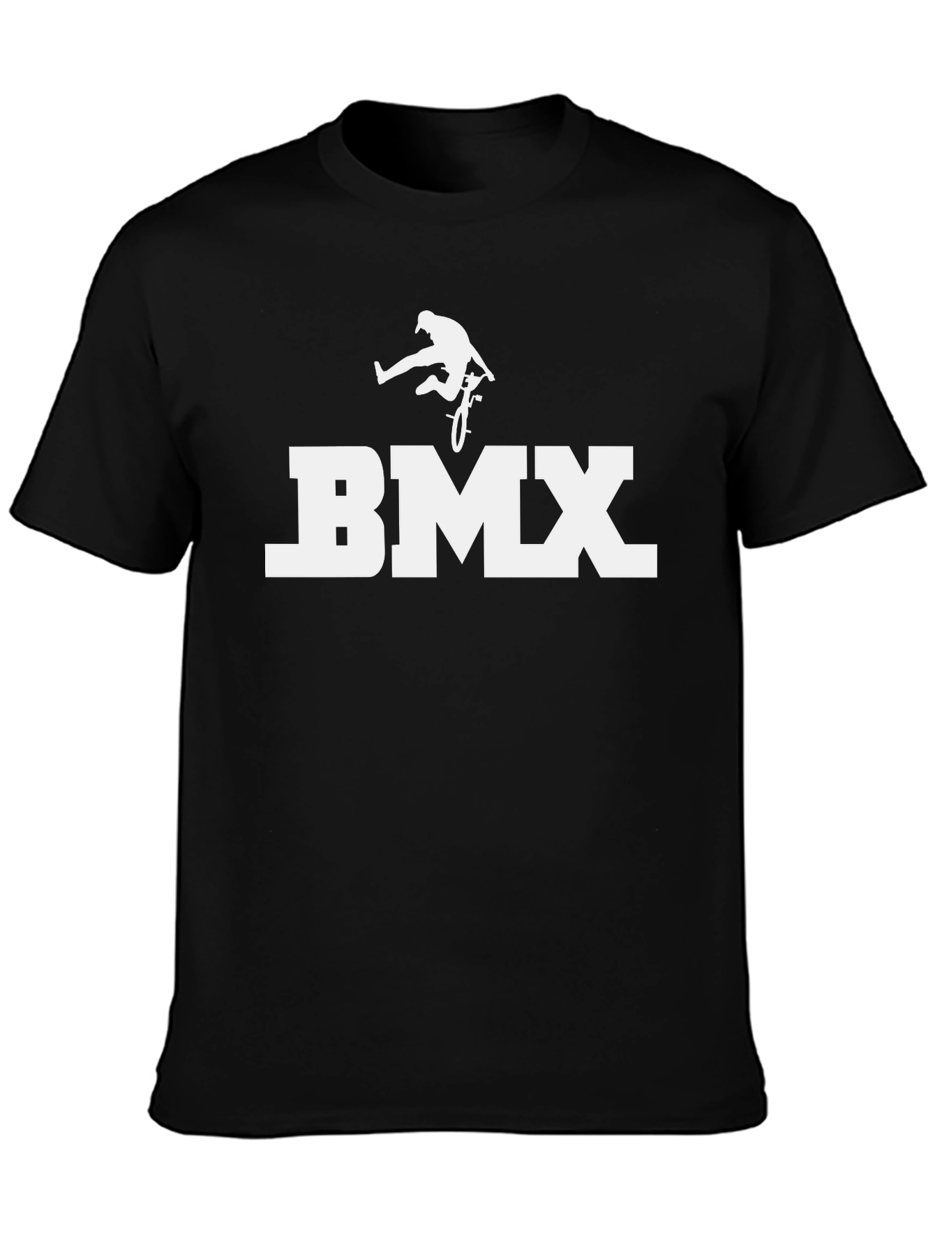 BMX T-Shirt - Black Cotton Graphic Tee