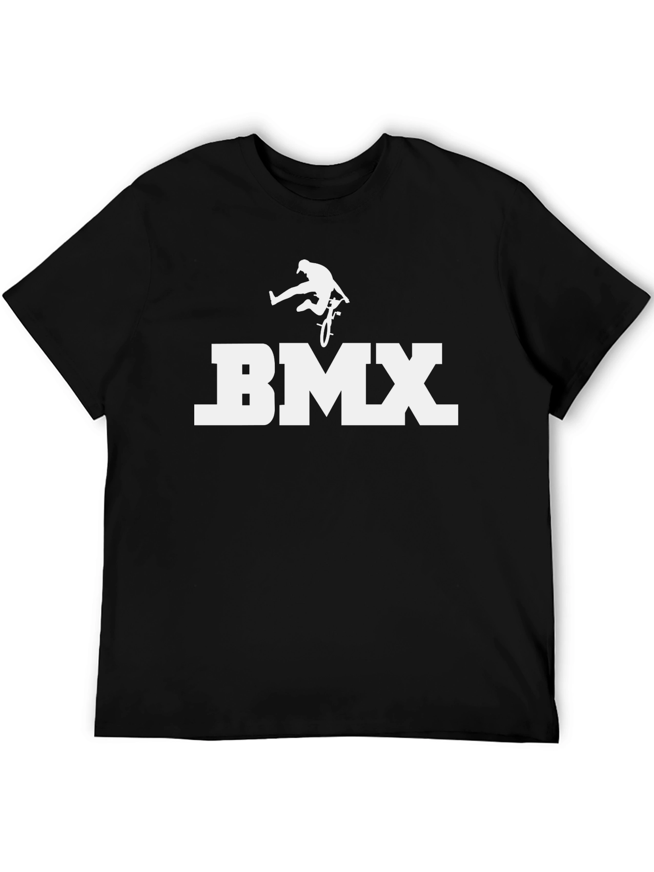BMX T-Shirt - Black Cotton Graphic Tee