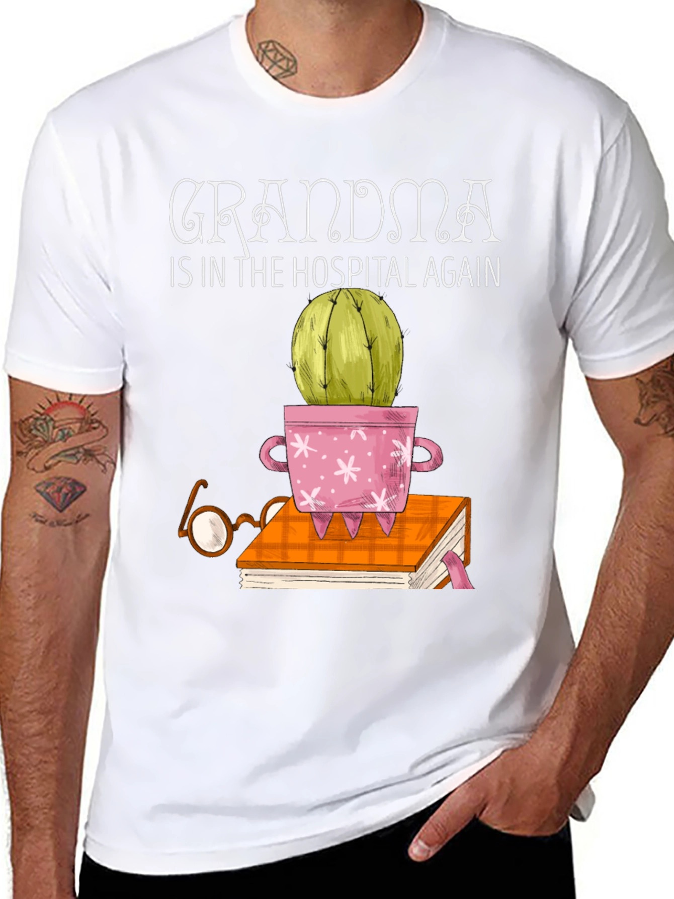 Grandmas Hospital Cactus T-Shirt