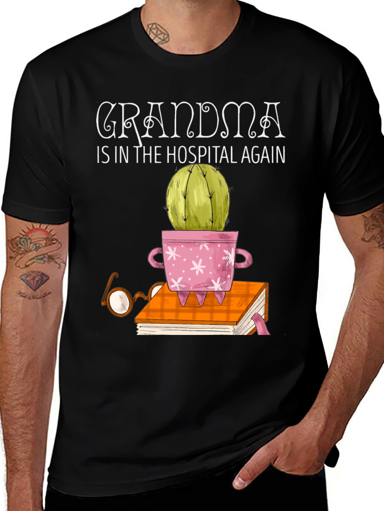 Grandmas Hospital Cactus T-Shirt