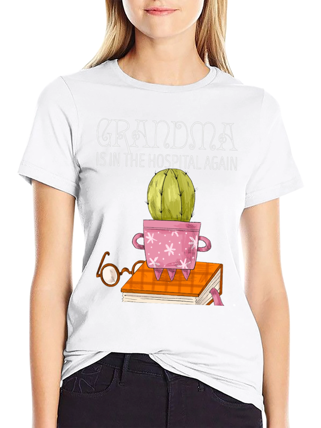 Grandmas Hospital Cactus T-Shirt