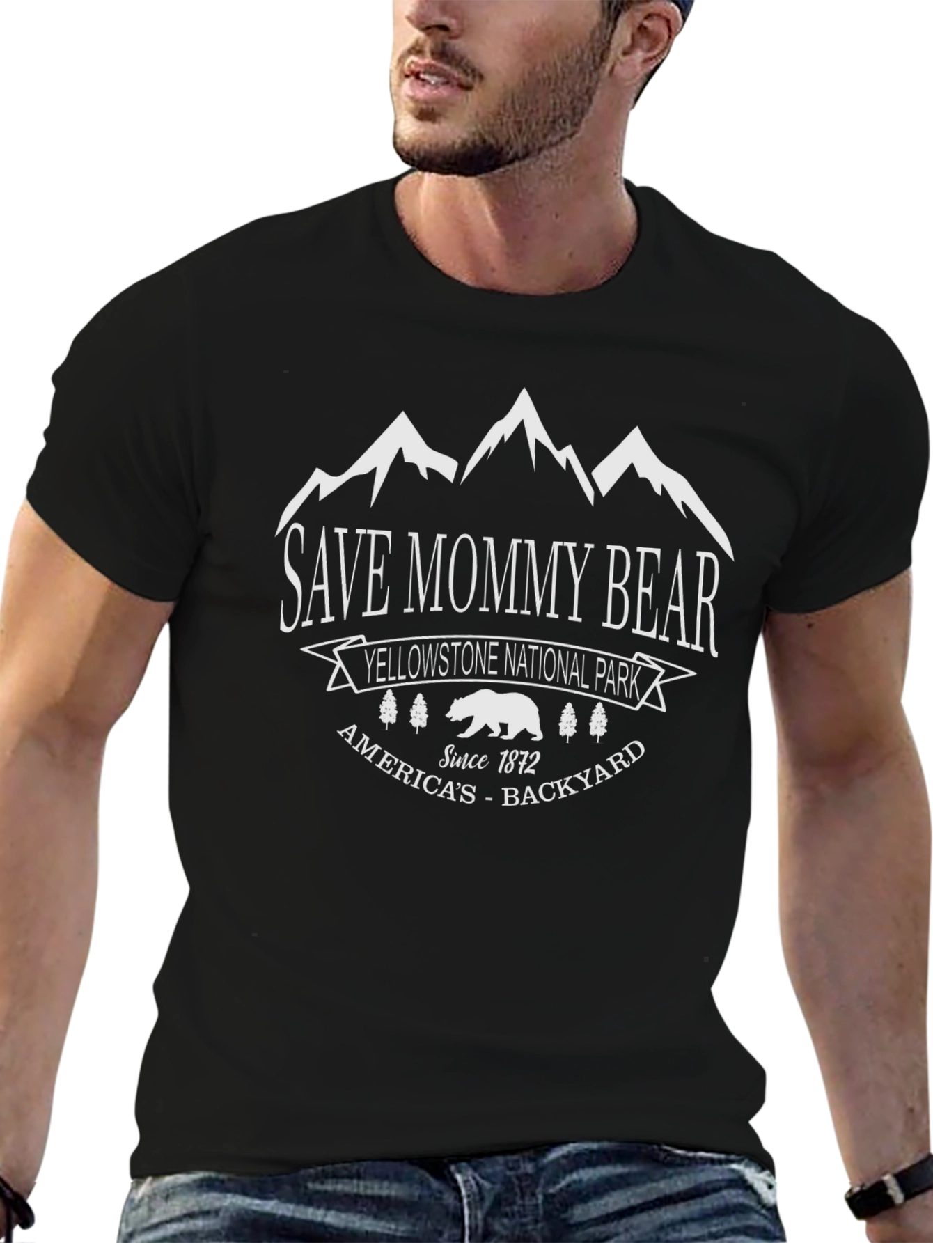 Save Mommy Bear Yellowstone National Park T-Shirt