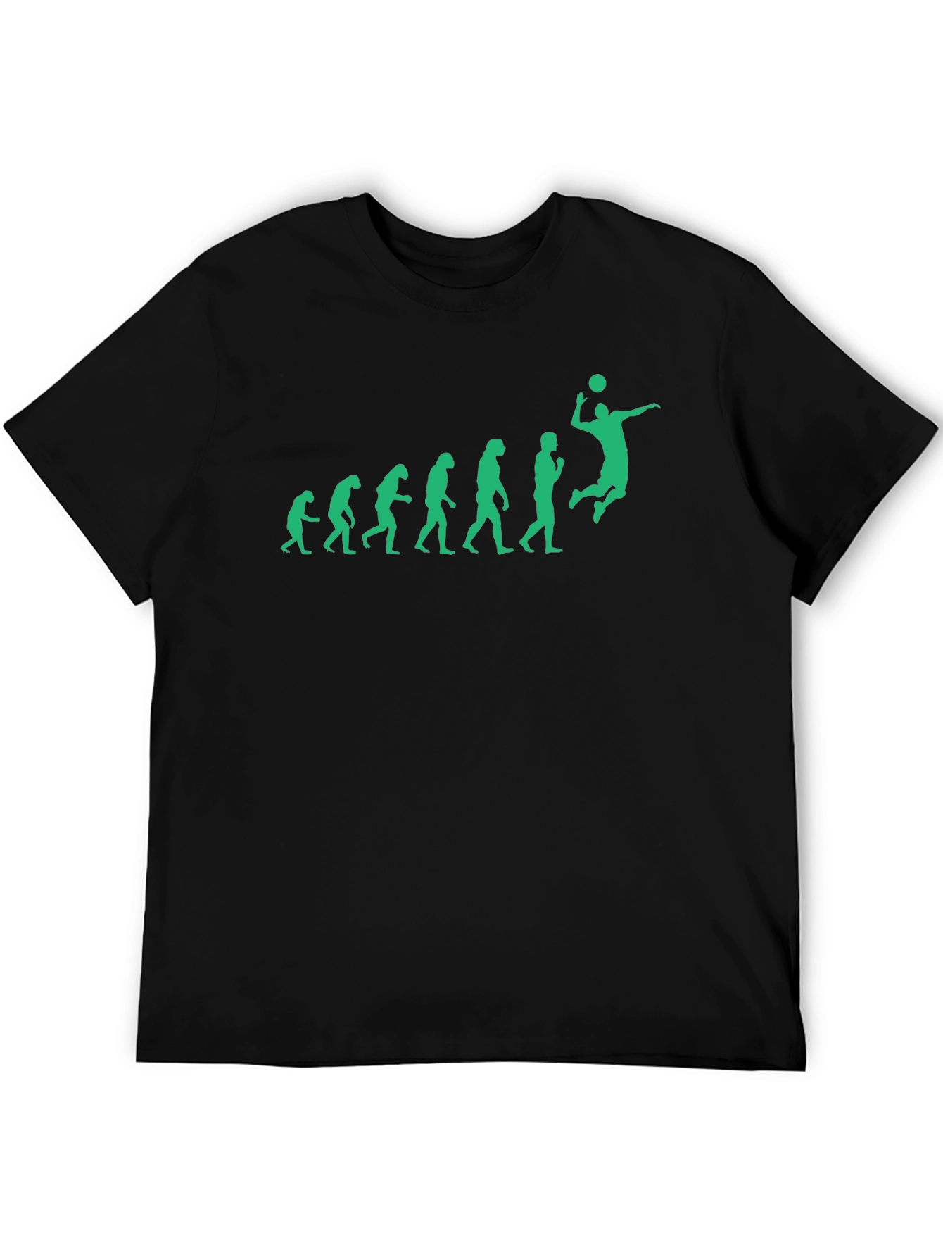 Volleyball Evolution Graphic Tee - Black