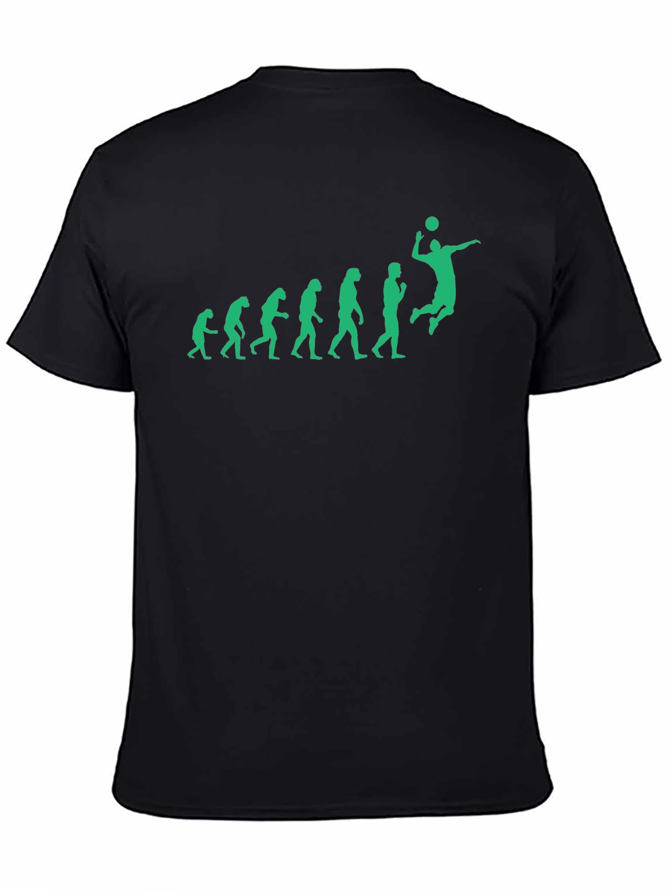 Volleyball Evolution Graphic Tee - Black