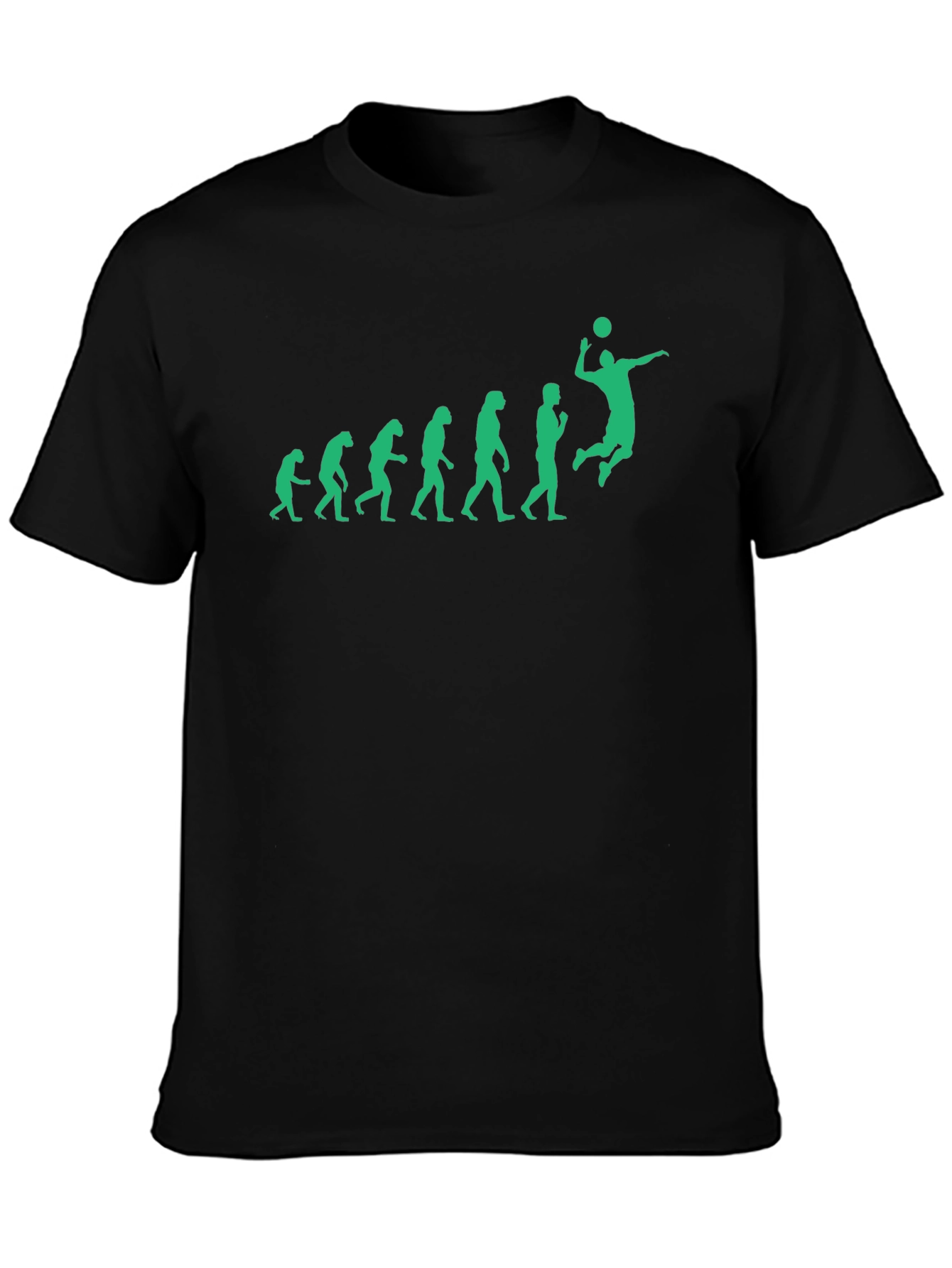 Volleyball Evolution Graphic Tee - Black