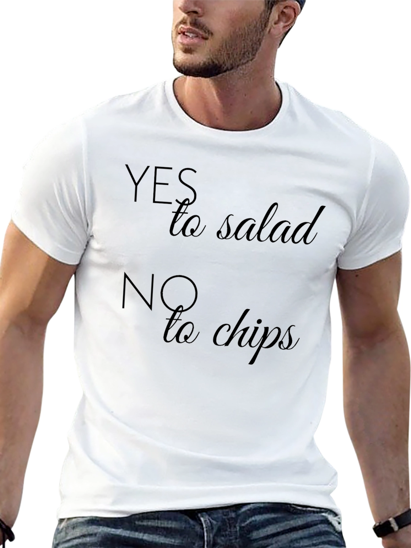 Yes to Salad No to Chips T-Shirt