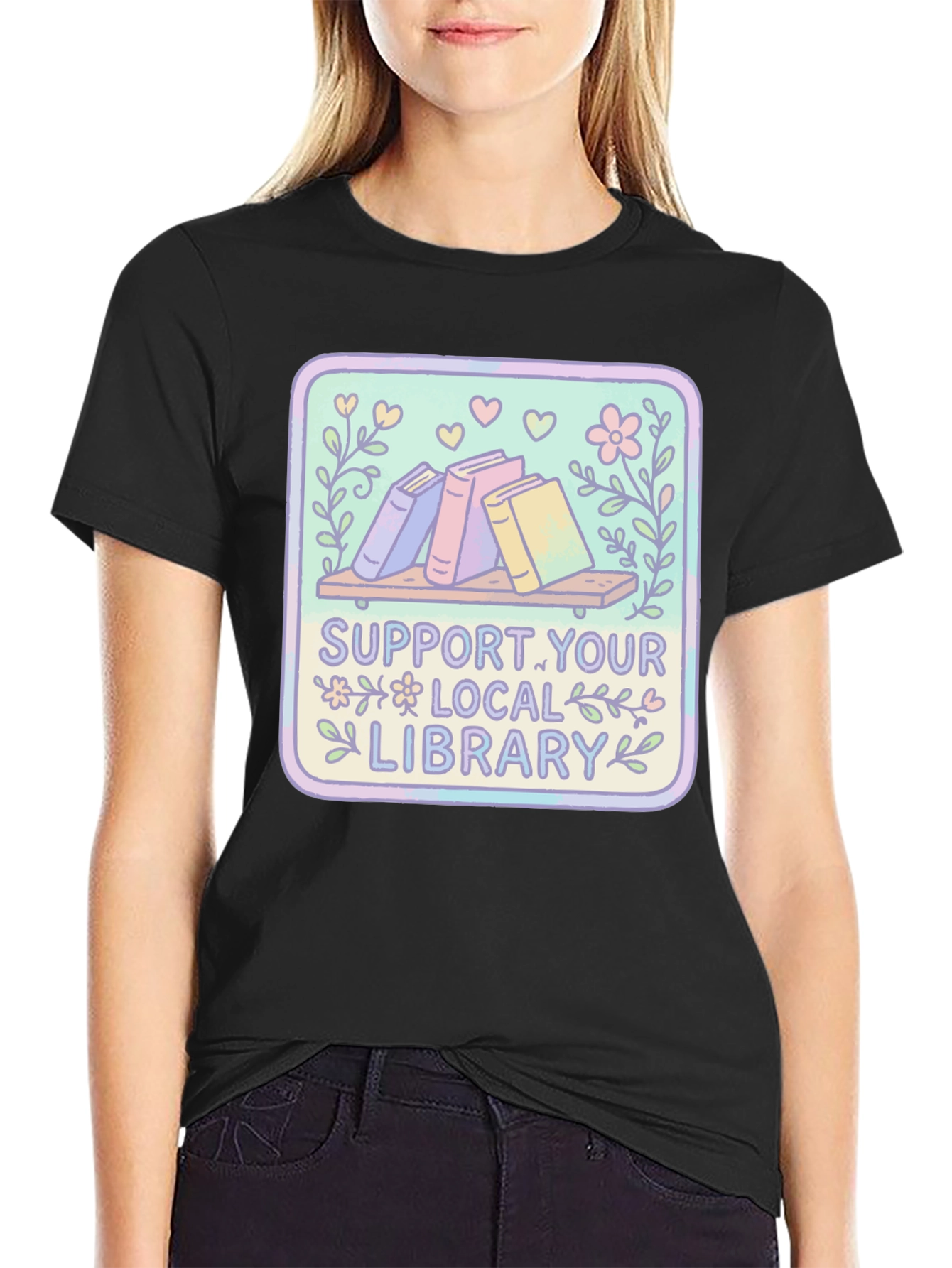 Support Your Local Library Graphic Tee