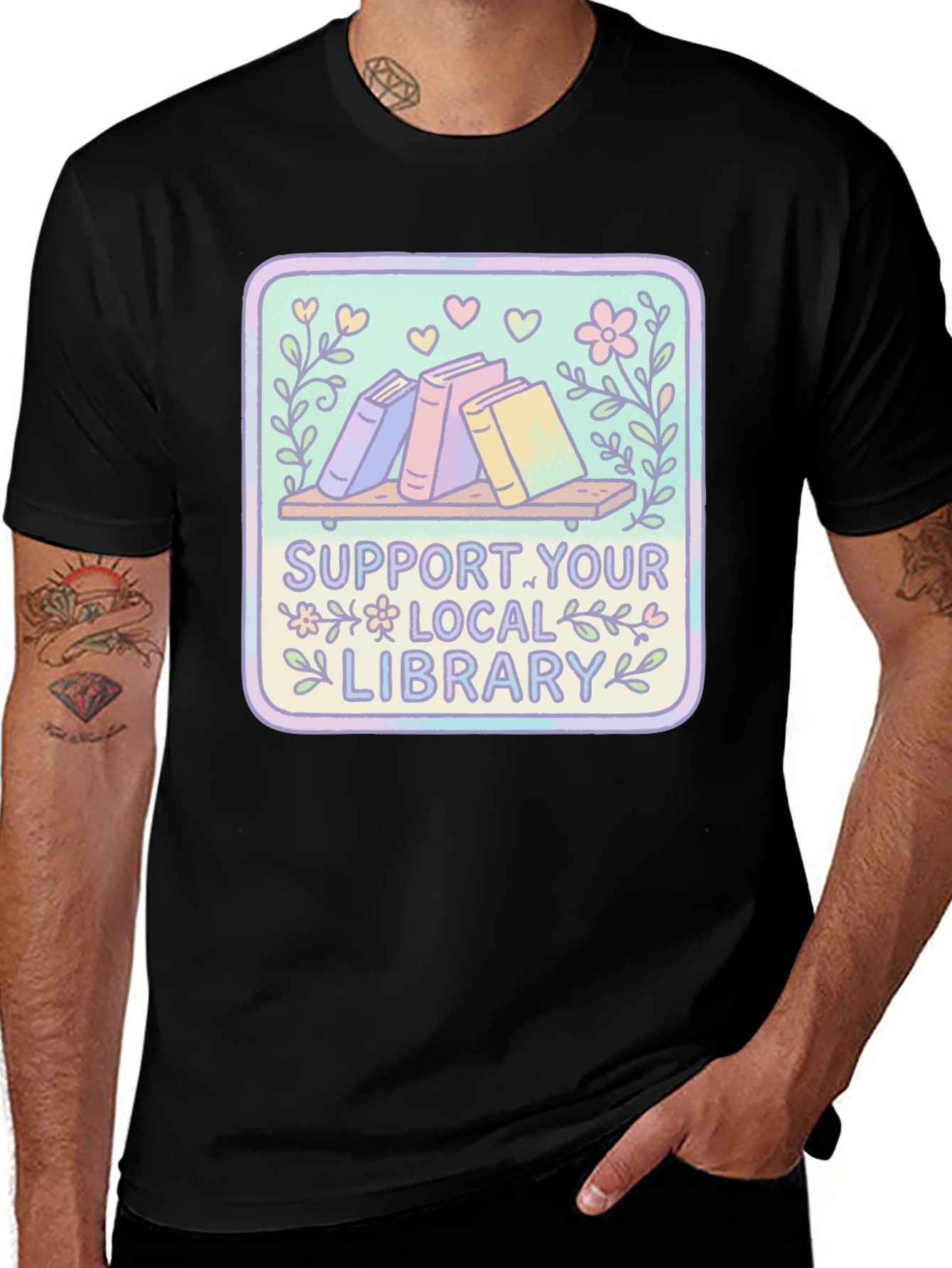 Support Your Local Library Graphic Tee