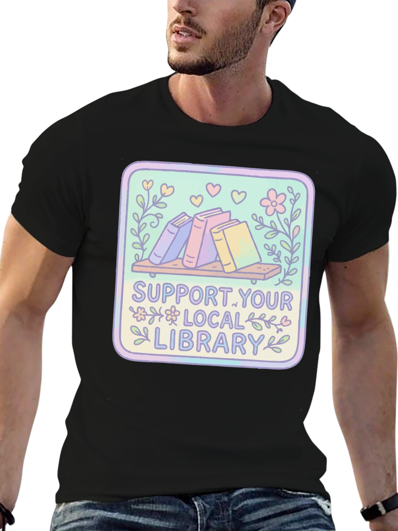 Support Your Local Library Graphic Tee