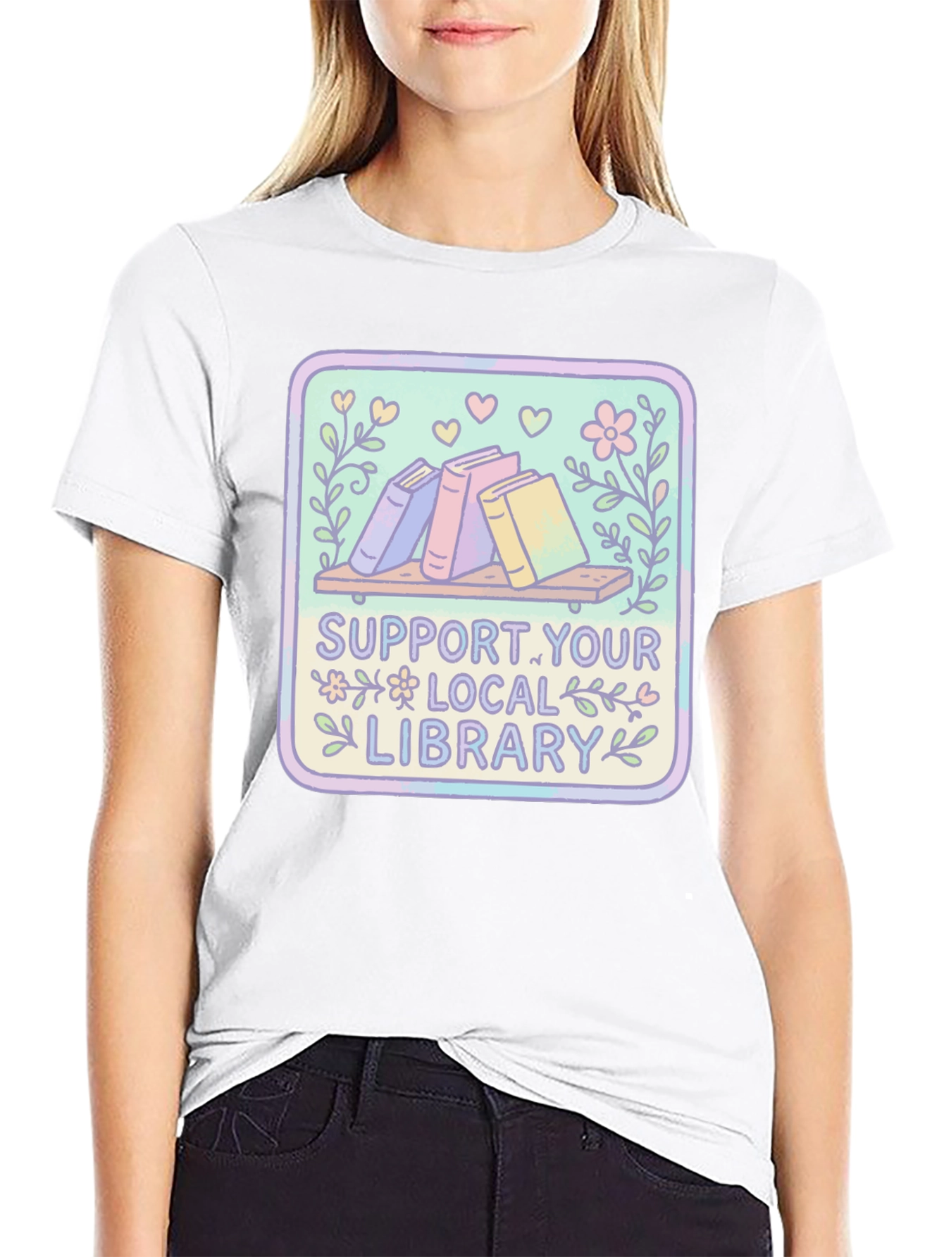 Support Your Local Library Graphic Tee