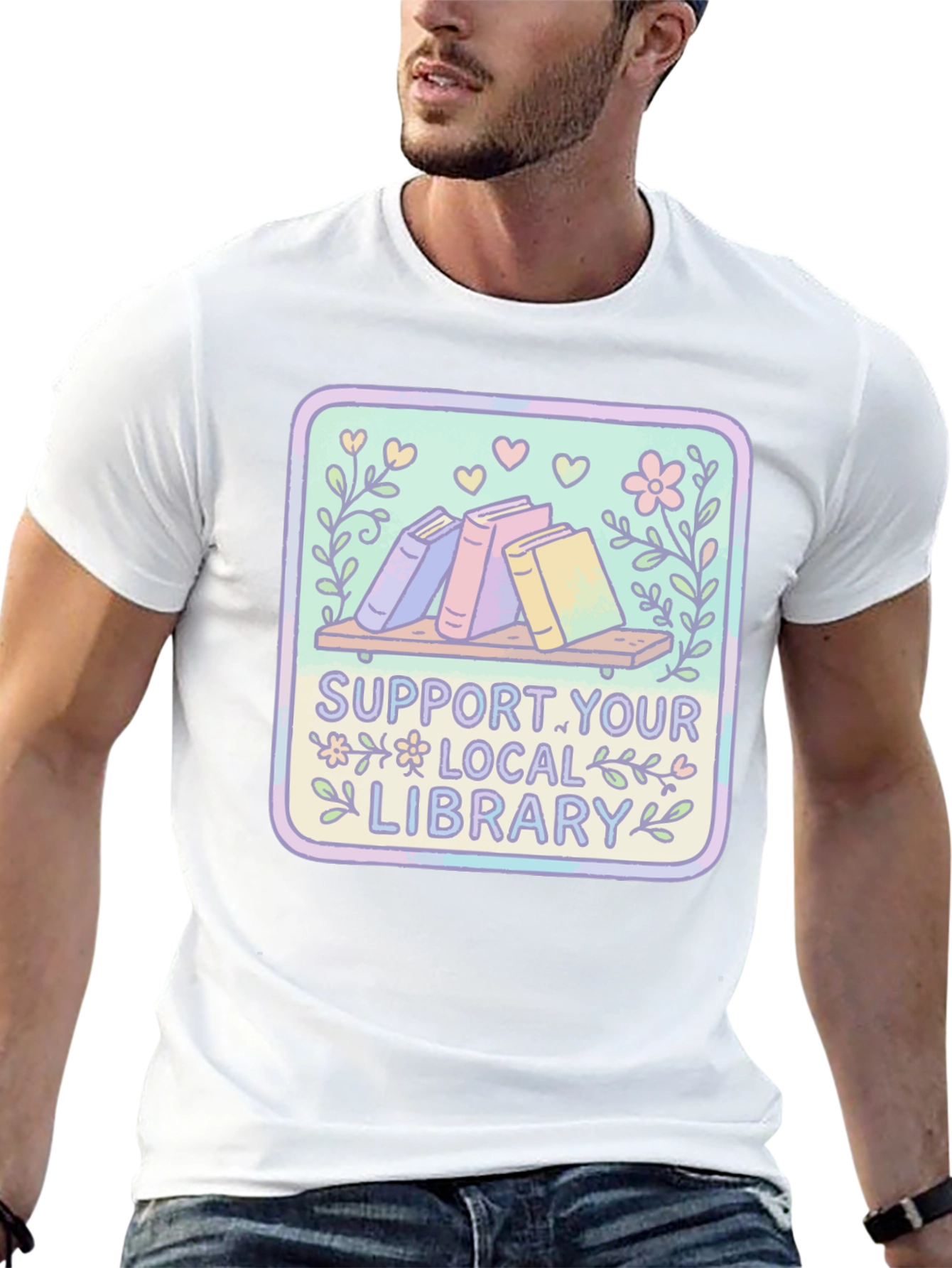 Support Your Local Library Graphic Tee